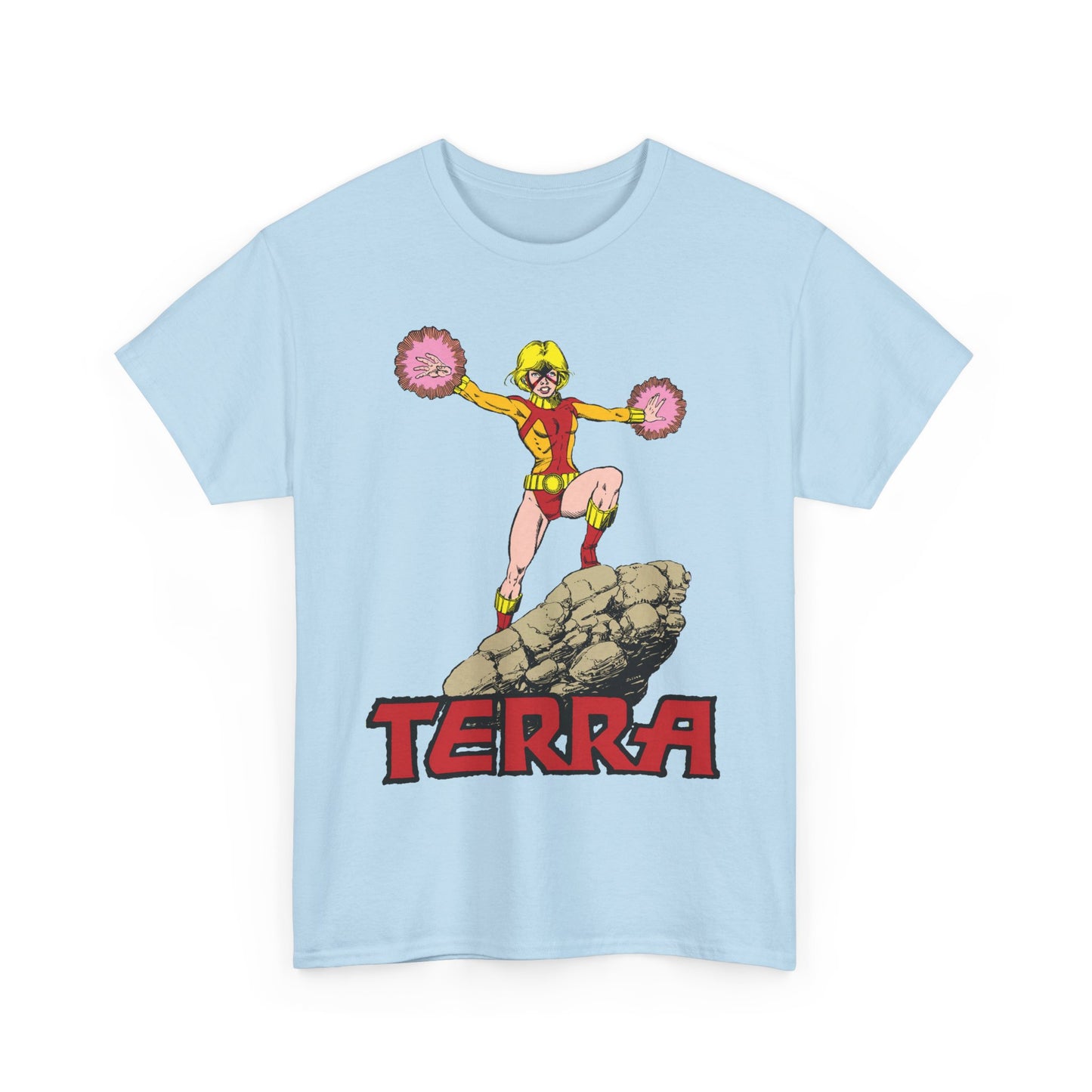 Terra T-Shirt - George Perez Art - - New Teen Titans & Traitor - Judas Contract - Tara Markov, Sister to Geo-Force - Deathstroke Ally - DC Comics