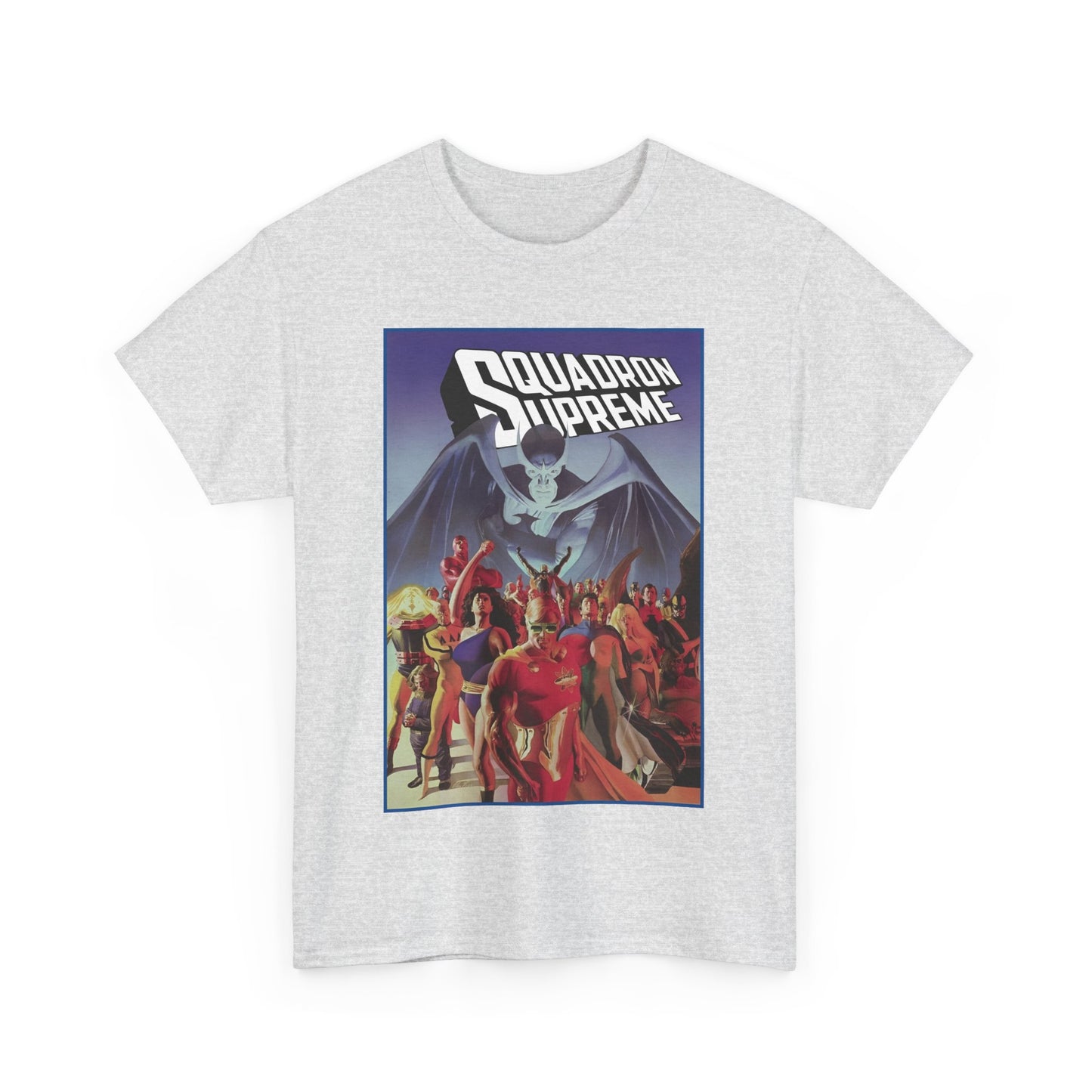 Squadron Supreme T-Shirt - Alex Ross Art - Hyperion, Nighthawk, Power Princess, Doctor Spectrum, Whizzer - Justice League Pastiches - Marvel Comics