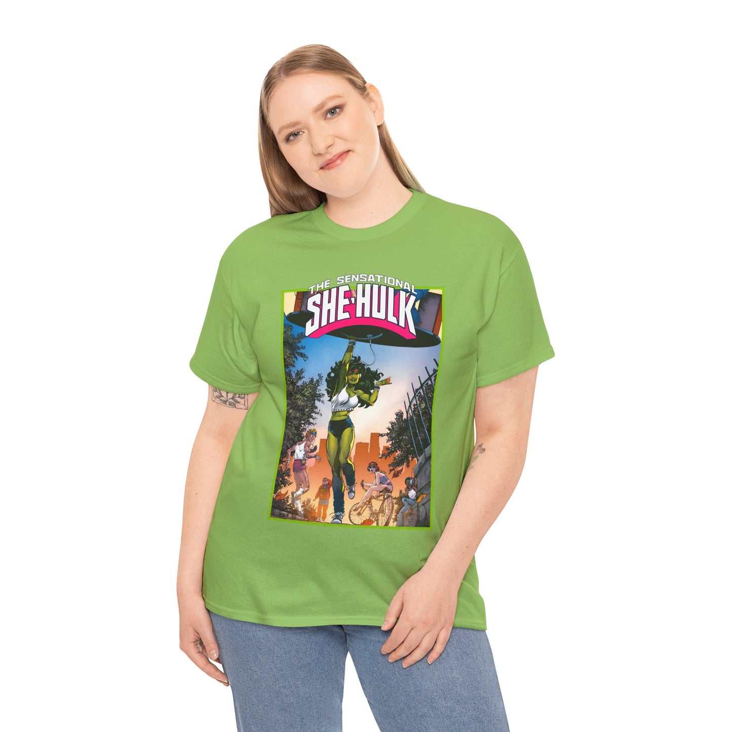 Sensational She-Hulk T-Shirt -John Byrne Poster Art - Jennifer Walters, Hulk's Cousin - Marvel Comics
