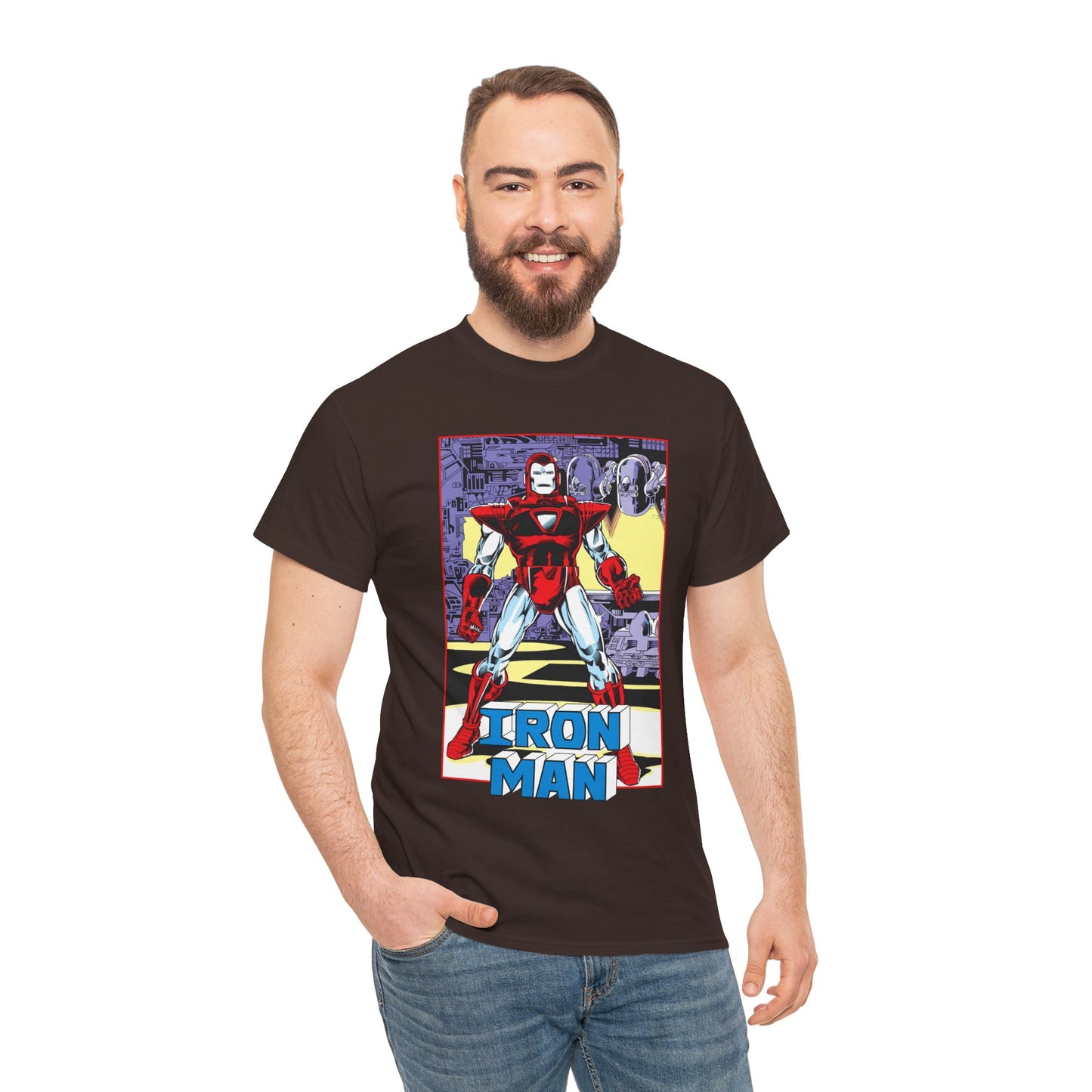 Iron Man T-Shirt - Tony Stark, Stark Industries - Silver Centurion Armor - Marvel Comics
