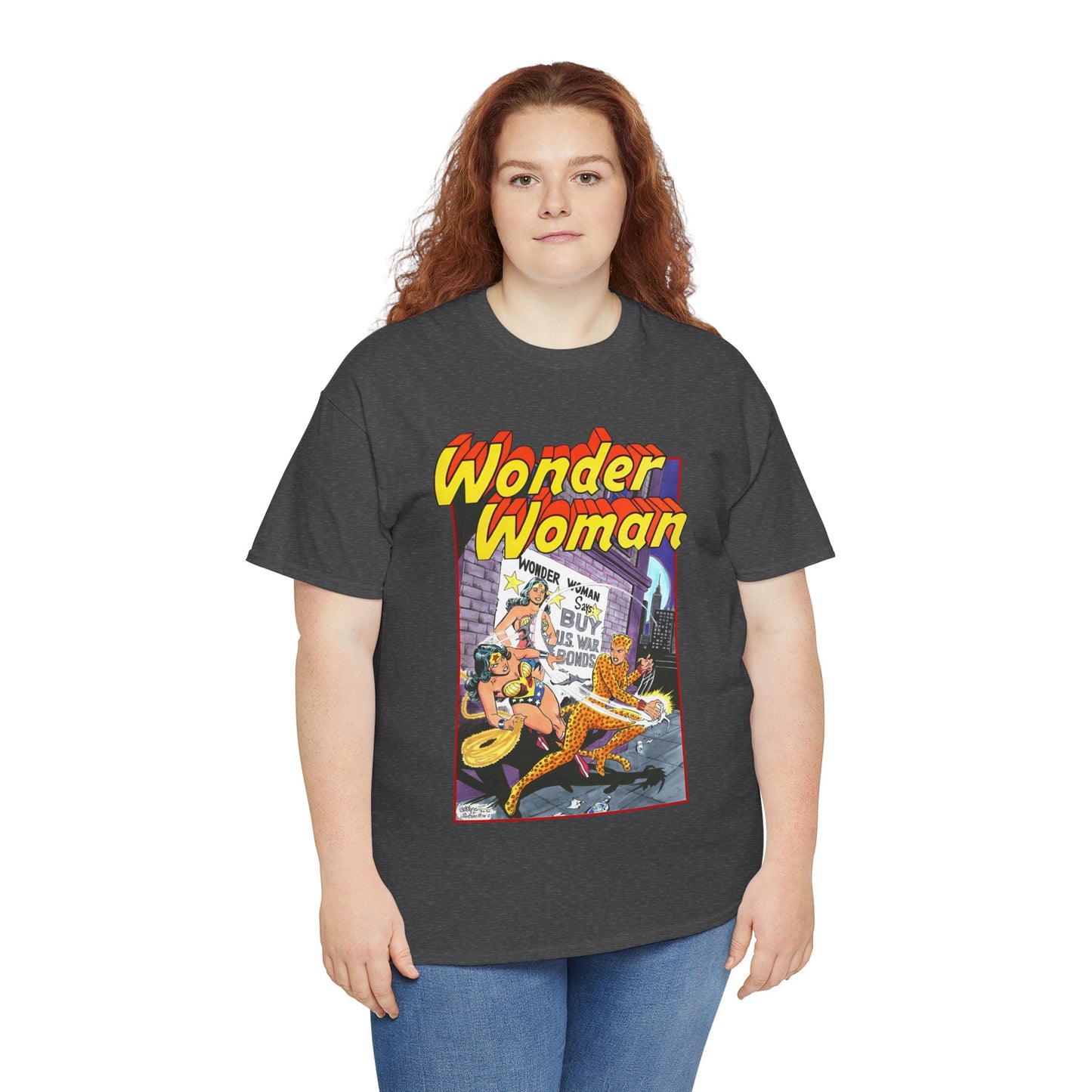 Wonder Woman T-Shirt - José Luis García-López Art - Vs The Cheetah - Classic Bronze Age Art - DC Comics