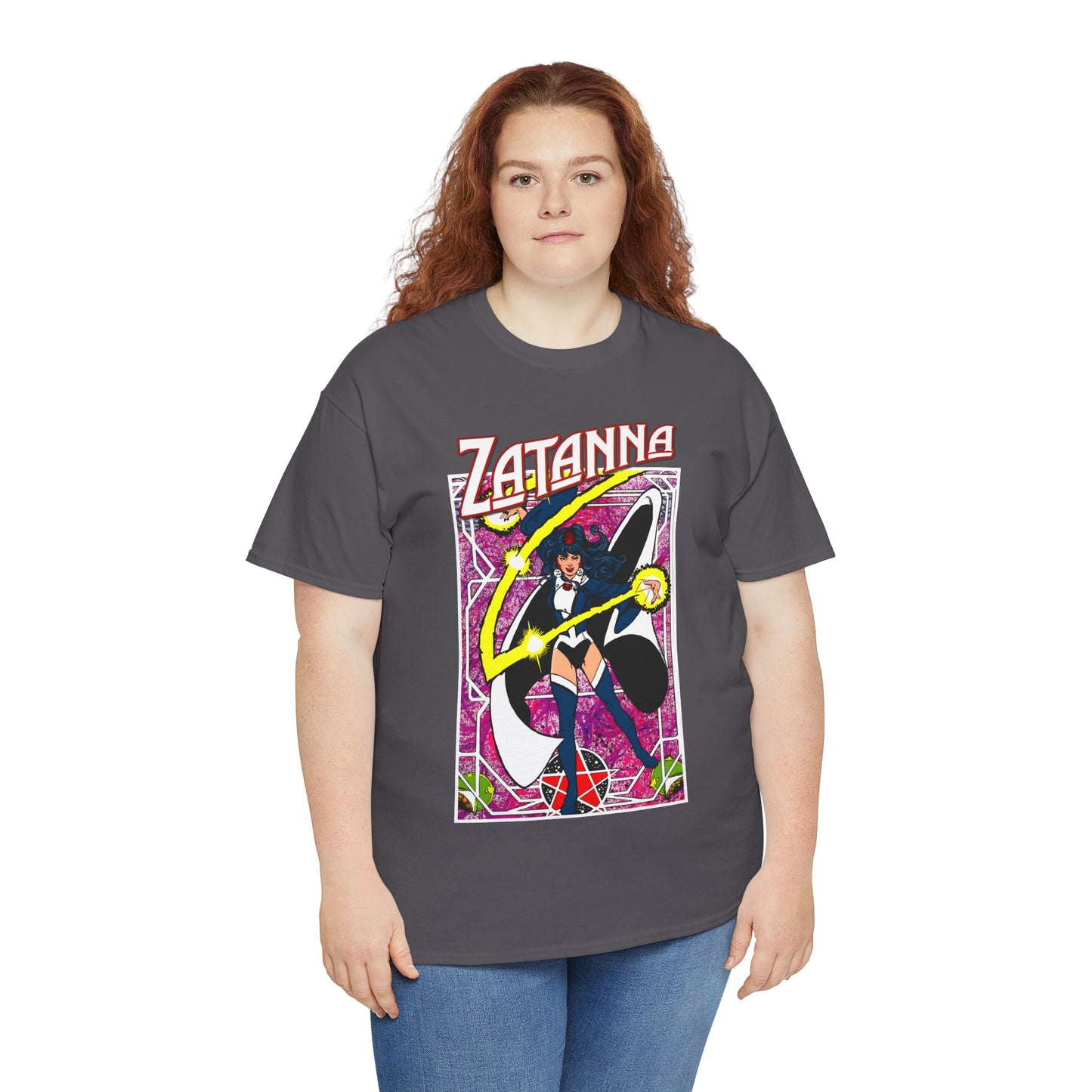 Zatanna T-Shirt - George Perez Postcard Art - Justice League Magic Member - JLA Satellite Era - DC Comics