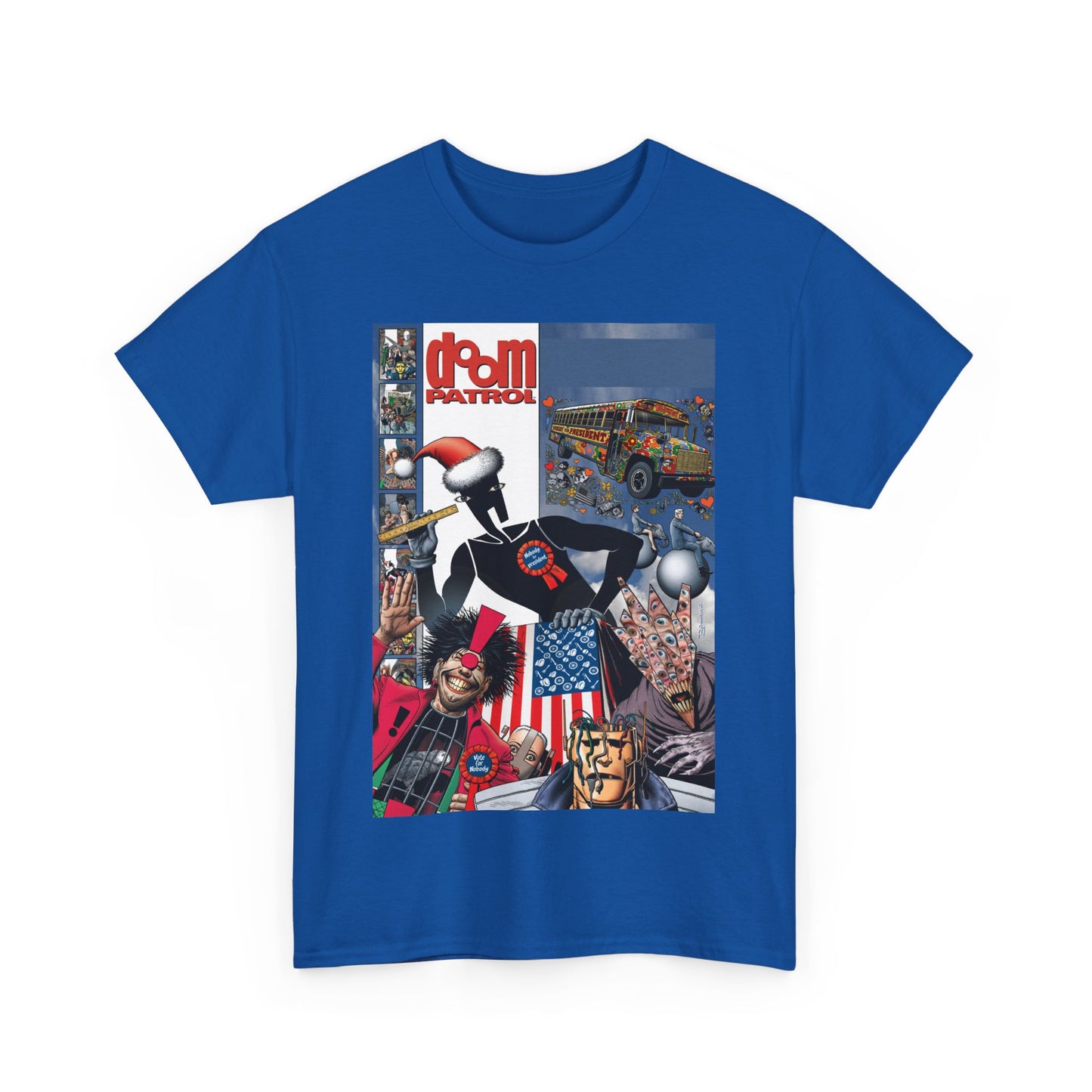 Doom Patrol T-Shirt - Brian Bolland Art - Mr Nobody For President - DC Comics/Vertigo Cover Artwork