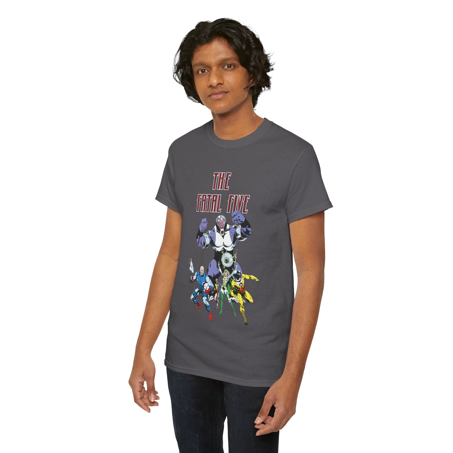 Fatal Five T-Shirt - Legion of Super-Heroes Villains - DC Comics LOSH - Validus, Emerald Empress