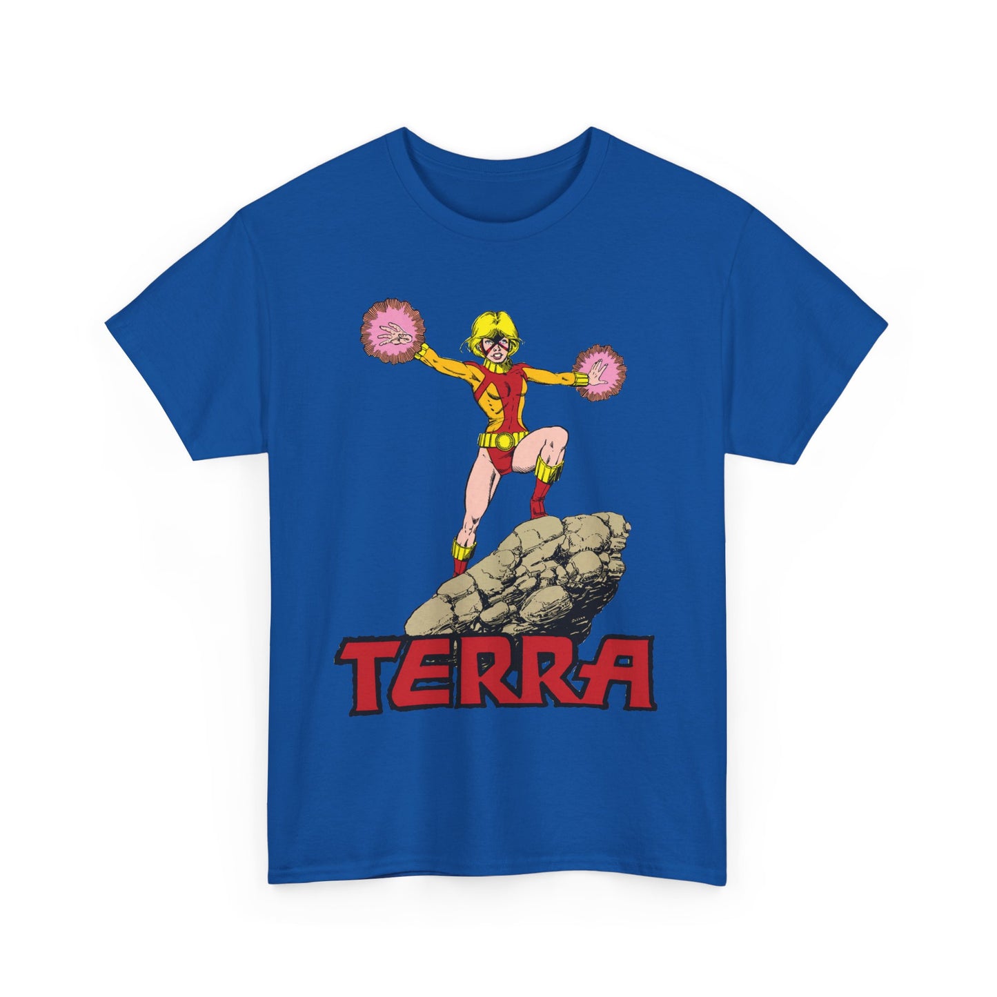 Terra T-Shirt - George Perez Art - - New Teen Titans & Traitor - Judas Contract - Tara Markov, Sister to Geo-Force - Deathstroke Ally - DC Comics