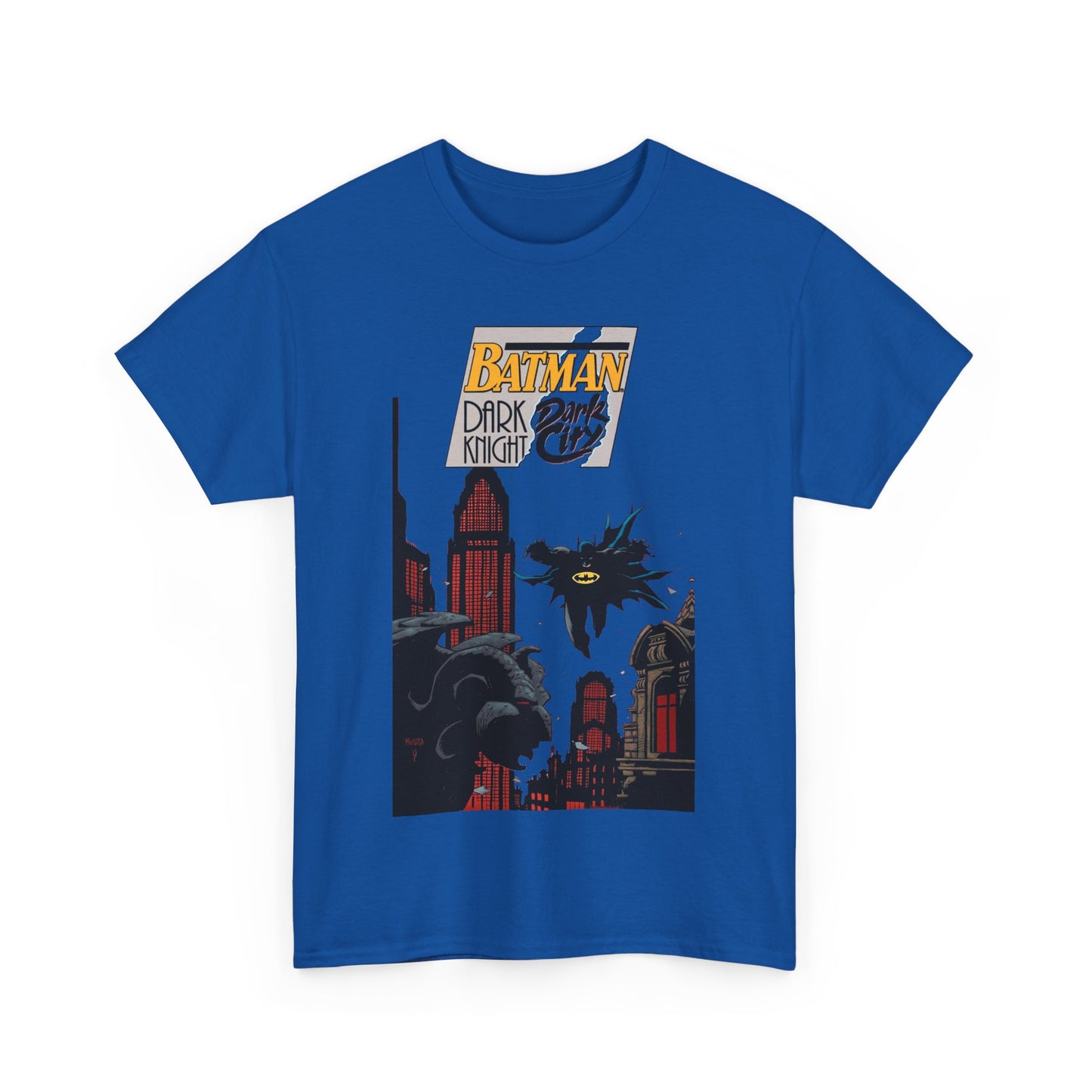 Batman: Dark Knight, Dark City T-Shirt - Mike Mignola Art - Gotham City, Bruce Wayne - 1990s Cover Art - DC Comics