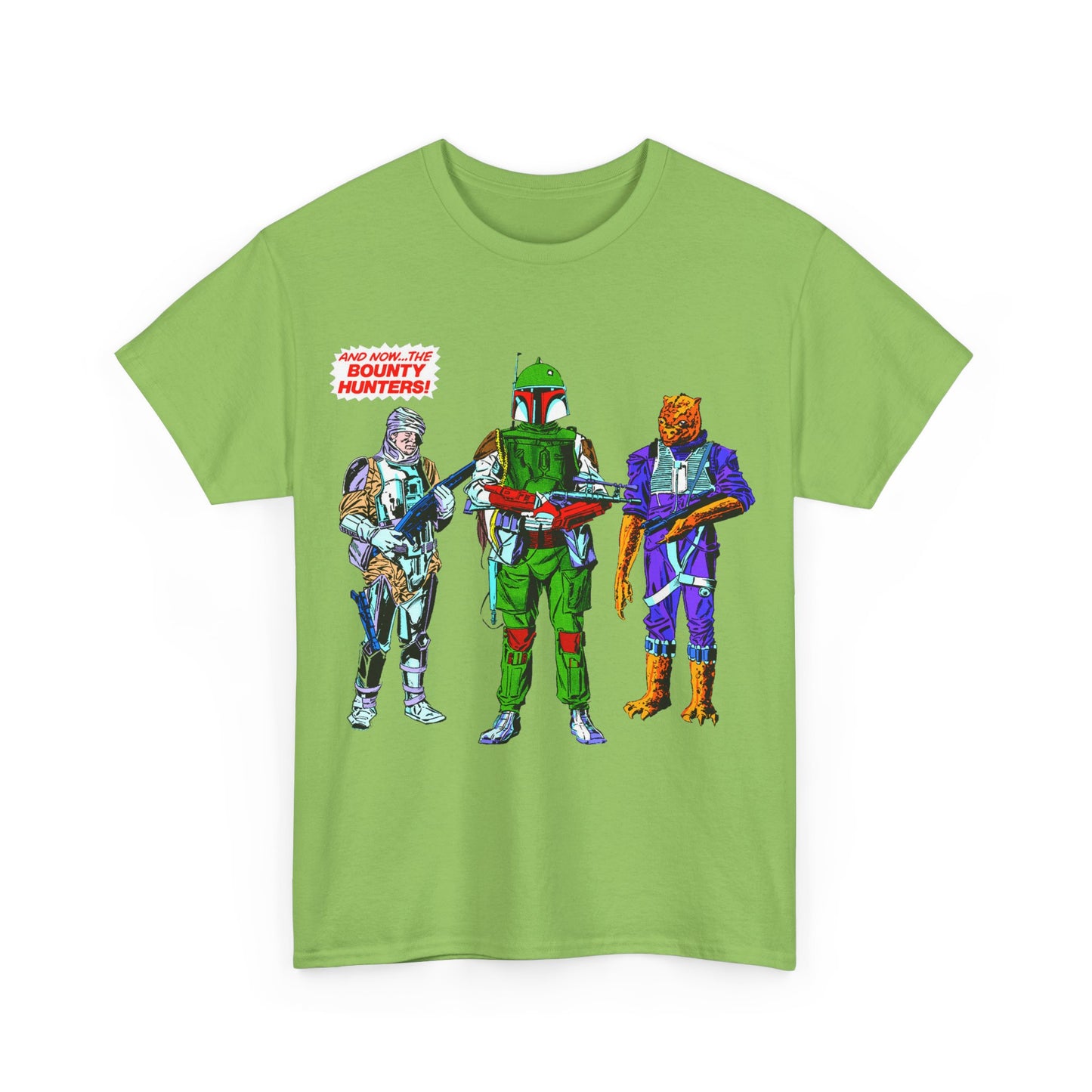 Boba Fett, Bossk, Dengar T-Shirt - Star Wars Bounty Hunters from Empire Strikes Back - Marvel Comics 1980s Art - Alternate Colors