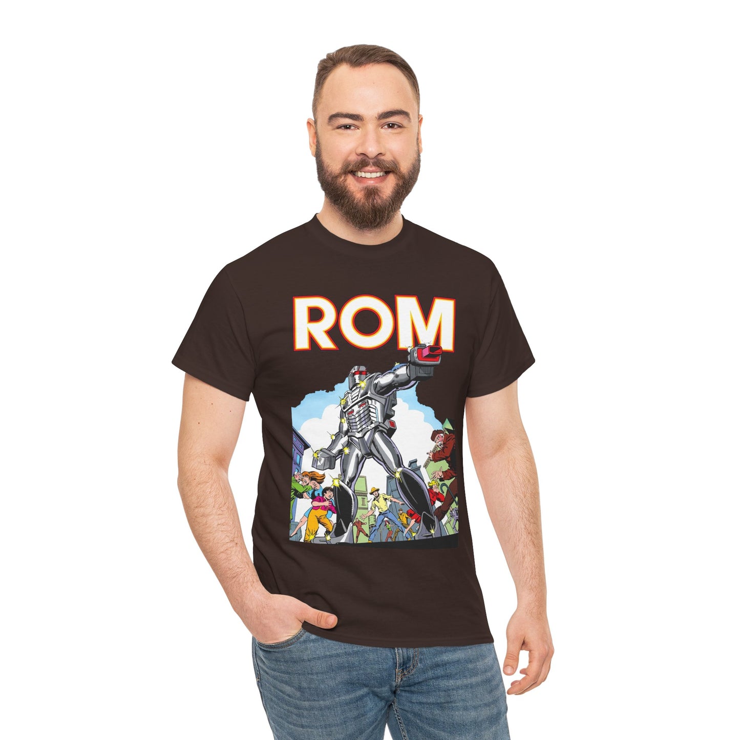 Rom: Spaceknight T-Shirt - Marvel Comics Art- Retro Character - Dire Wraiths