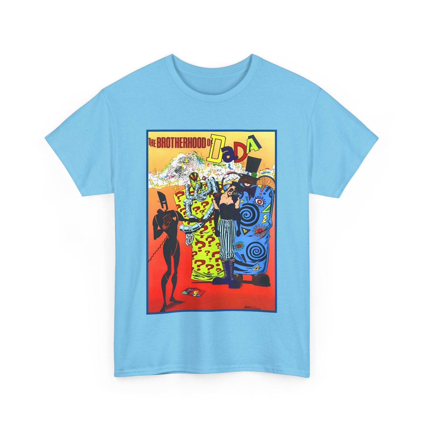 Brotherhood of Dada T-Shirt - Doom Patrol Foes - Mr Nobody, Quiz, Frenzy - DC Comics, Vertigo Comics - Grant Morrison Stories