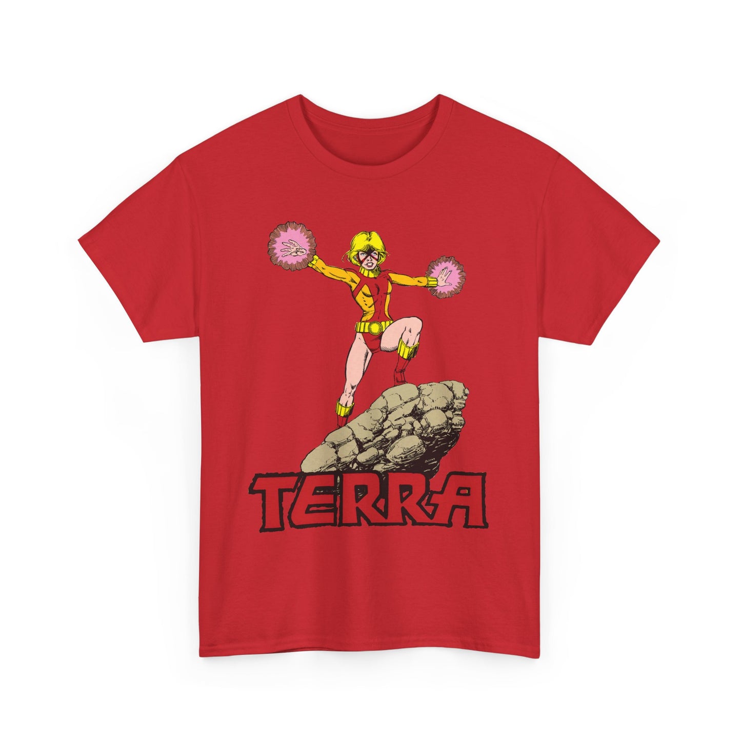 Terra T-Shirt - George Perez Art - - New Teen Titans & Traitor - Judas Contract - Tara Markov, Sister to Geo-Force - Deathstroke Ally - DC Comics