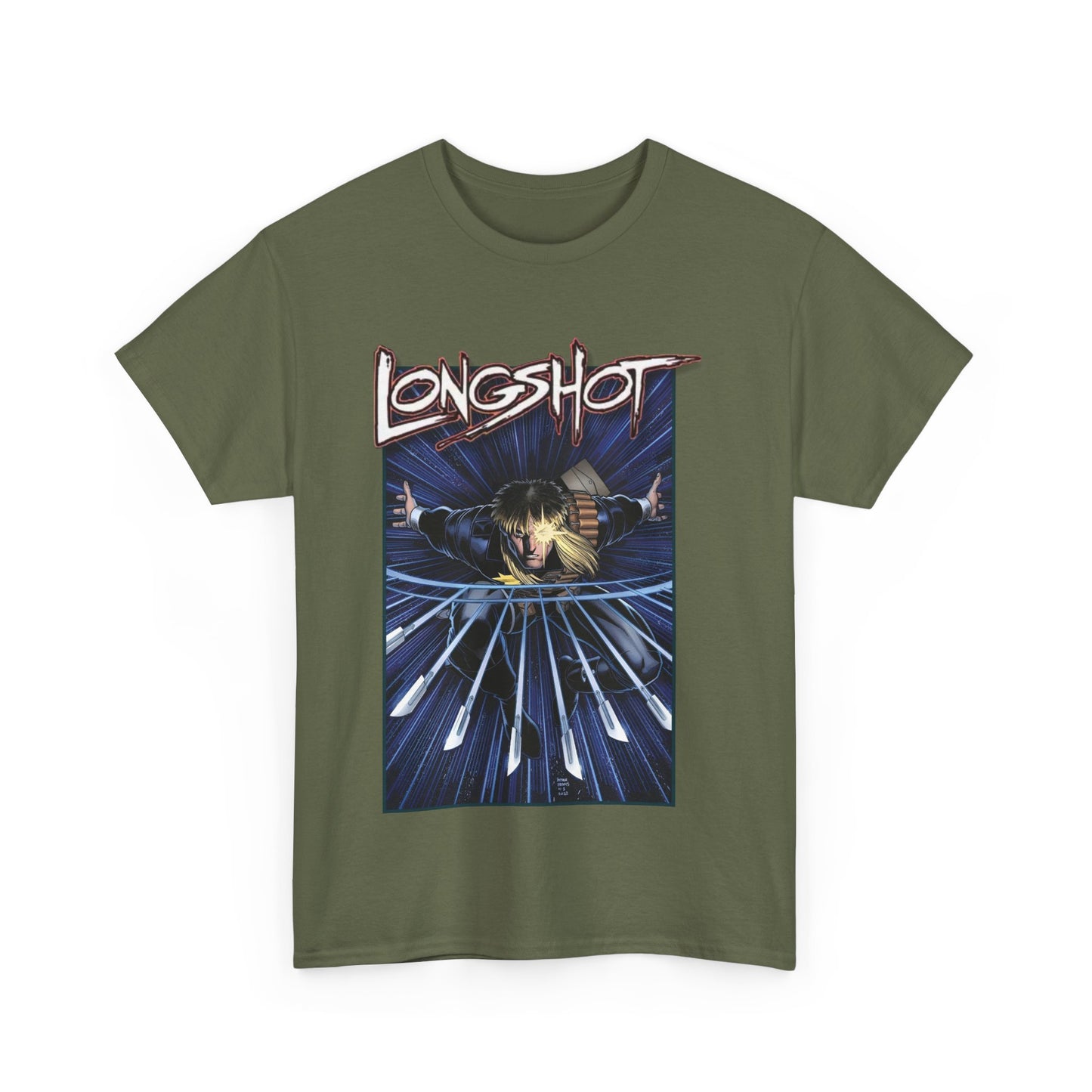 Longshot T-Shirt - Arthur Adams Art - Marvel Comics - Uncanny X-Men - Mojoverse Mutant - Popular 1980s Character