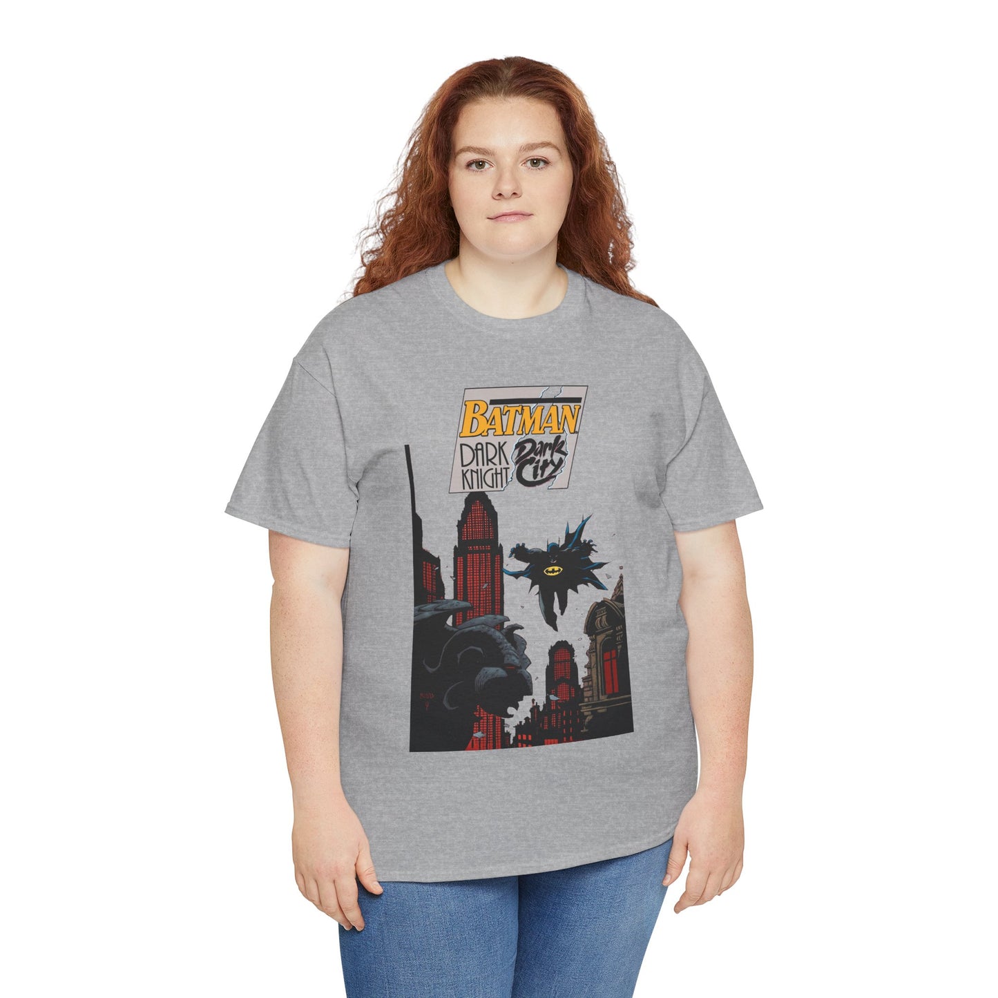 Batman: Dark Knight, Dark City T-Shirt - Mike Mignola Art - Gotham City, Bruce Wayne - 1990s Cover Art - DC Comics