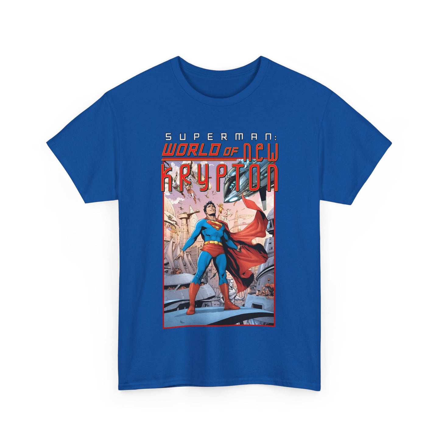 Superman World of New Krypton T-Shirt - Gary Frank Art - Popular DC Comics Storyline - Kal-El