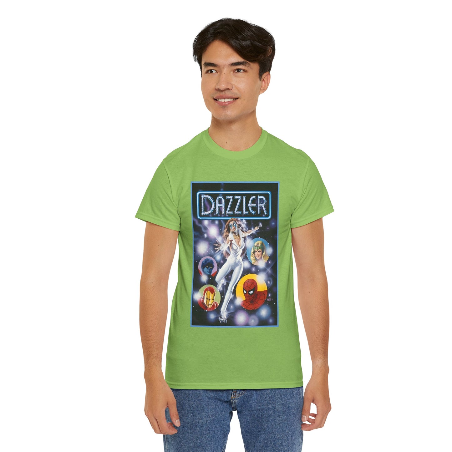 Dazzler T-Shirt - Bob Larkin Art - X-Men Connection - Alison Blaire - Mutant Pop Star - Marvel Comics
