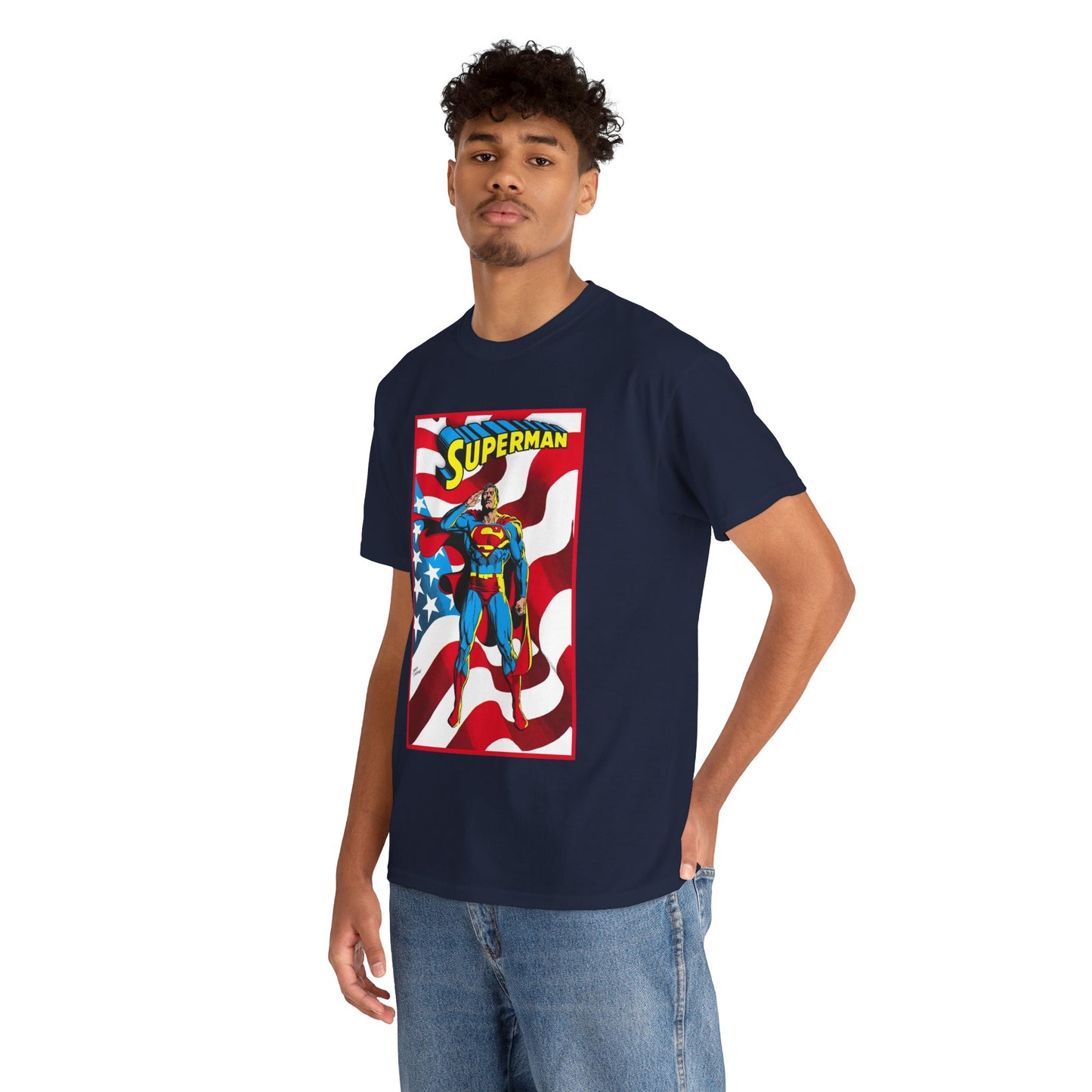Superman T-Shirt - Jerry Ordway Art - Man of Steel, Metropolis - DC Comics