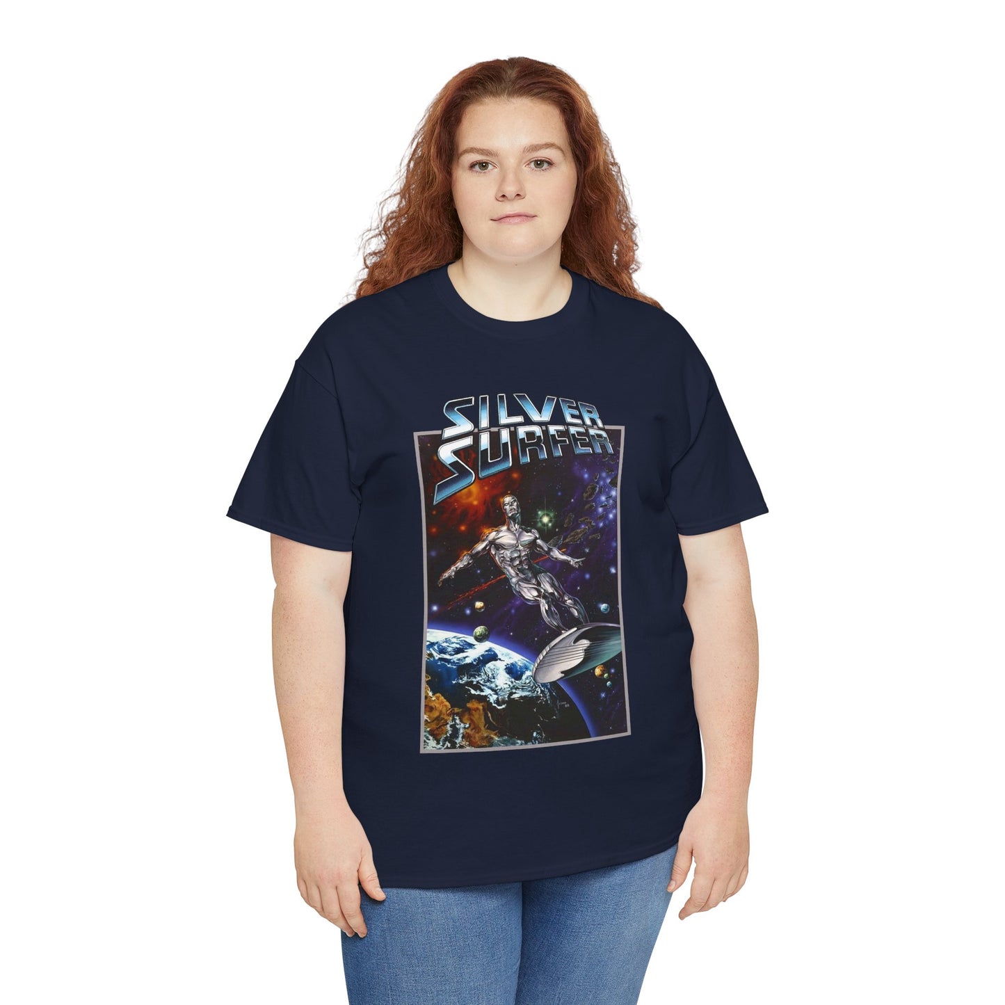 Silver Surfer T-Shirt - Amazing Joe Jusko Art - Marvel Comics Character - Former Herald of Galactus - Fantastic Four Connection - Norrin Radd