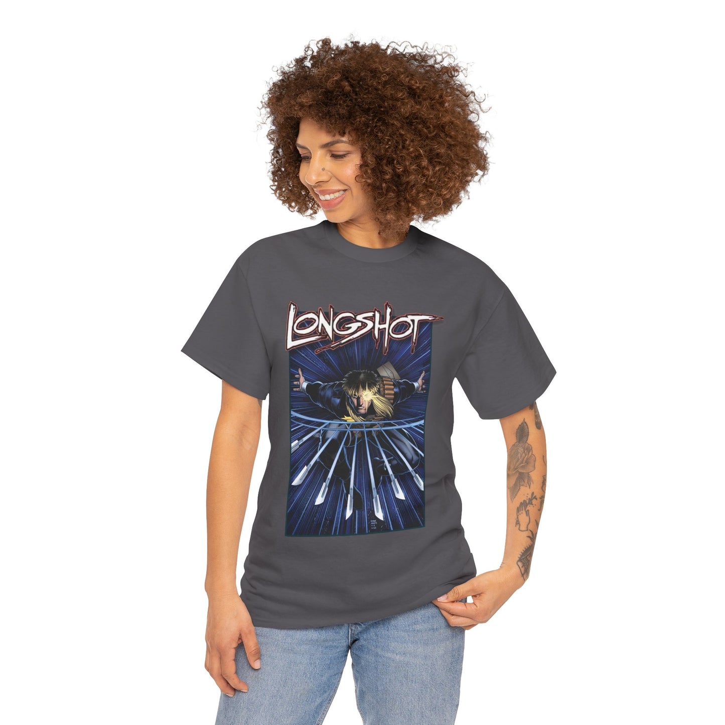 Longshot T-Shirt - Arthur Adams Art - Marvel Comics - Uncanny X-Men - Mojoverse Mutant - Popular 1980s Character