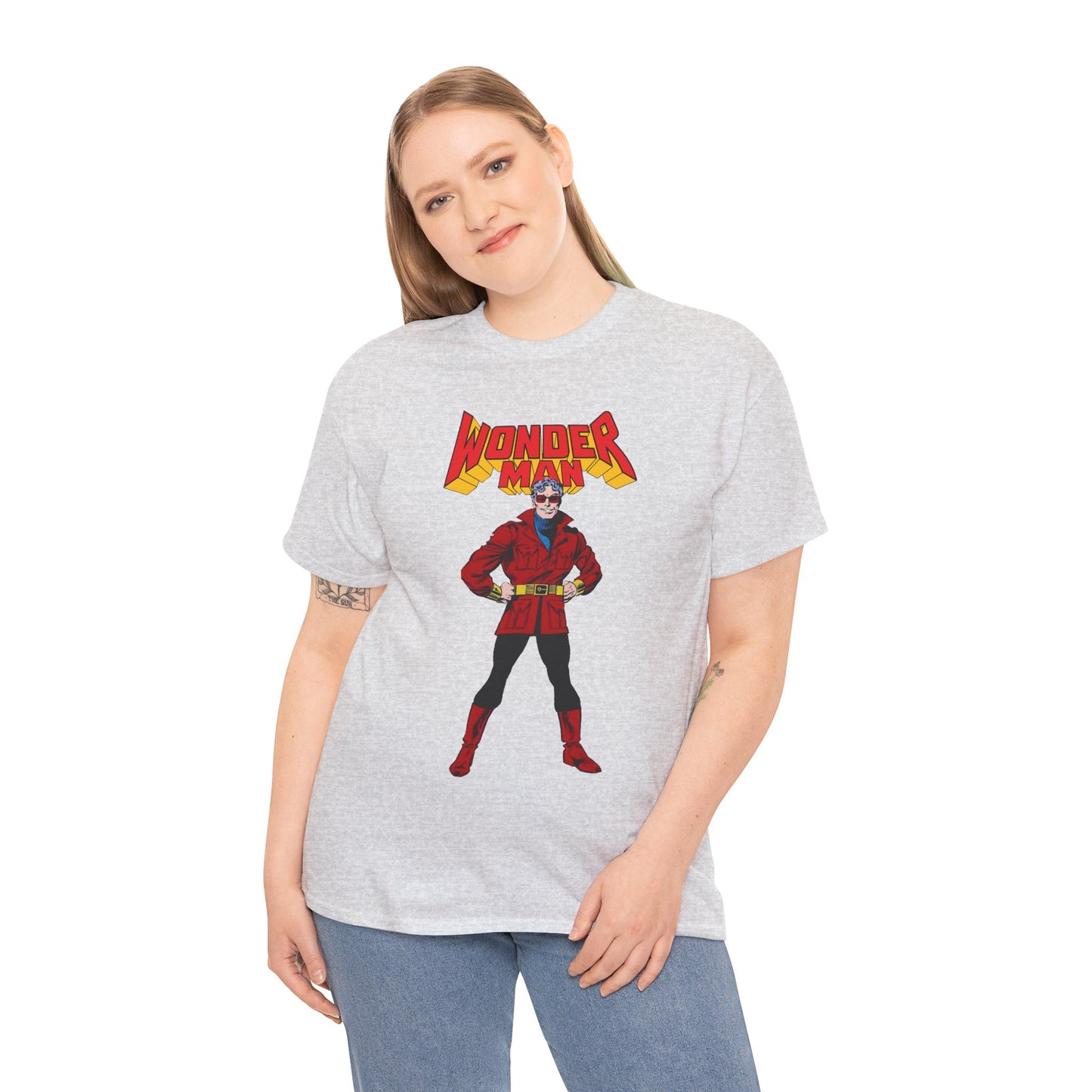 Wonder Man T-Shirt - George Perez Art - West Coast Avengers - Marvel Comics - Simon Williams - Safari Jacket Look