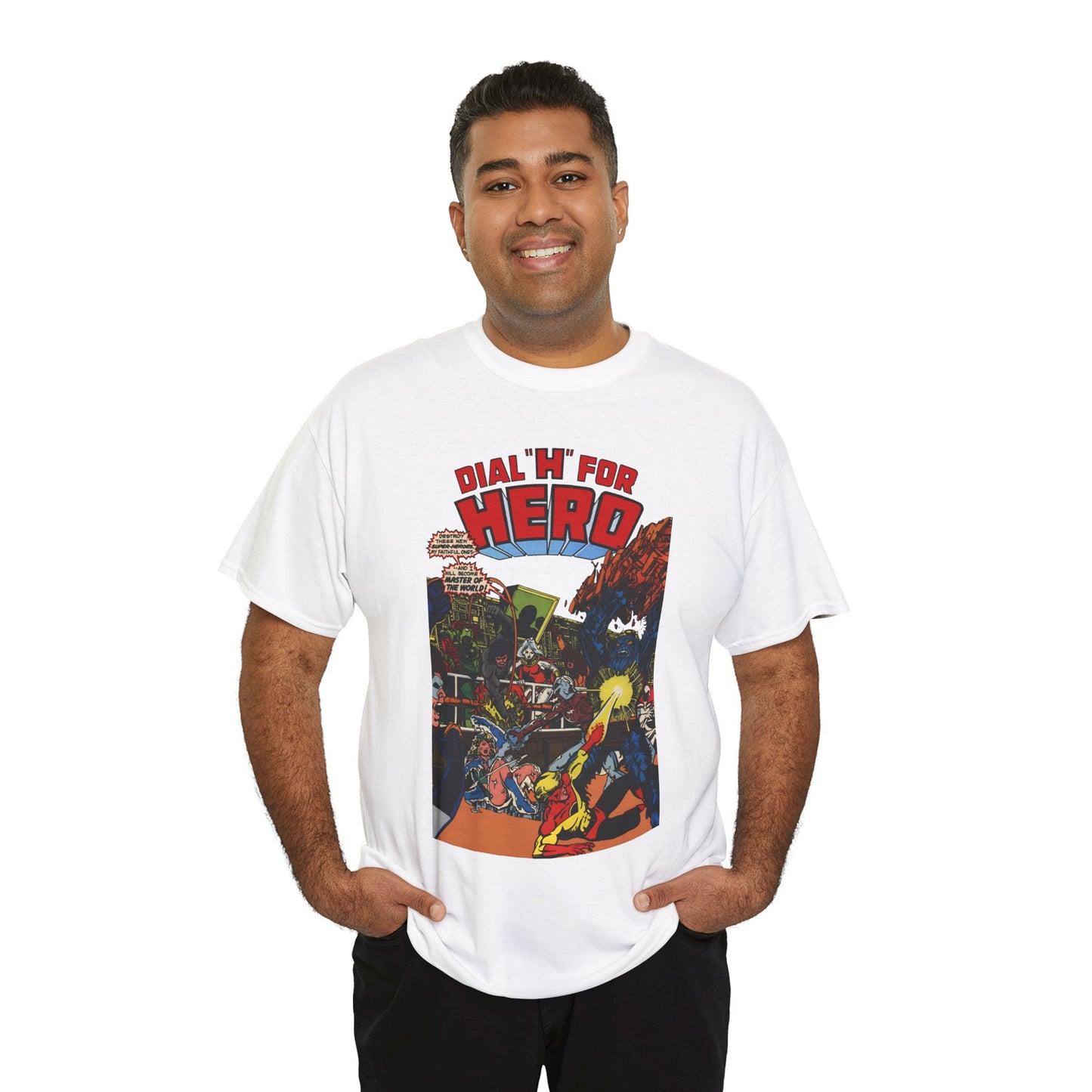 Dial "H" For Hero T-Shirt - George Perez Art - Chris King and Vicki Grant - Adventure Comics Series - DC Comics