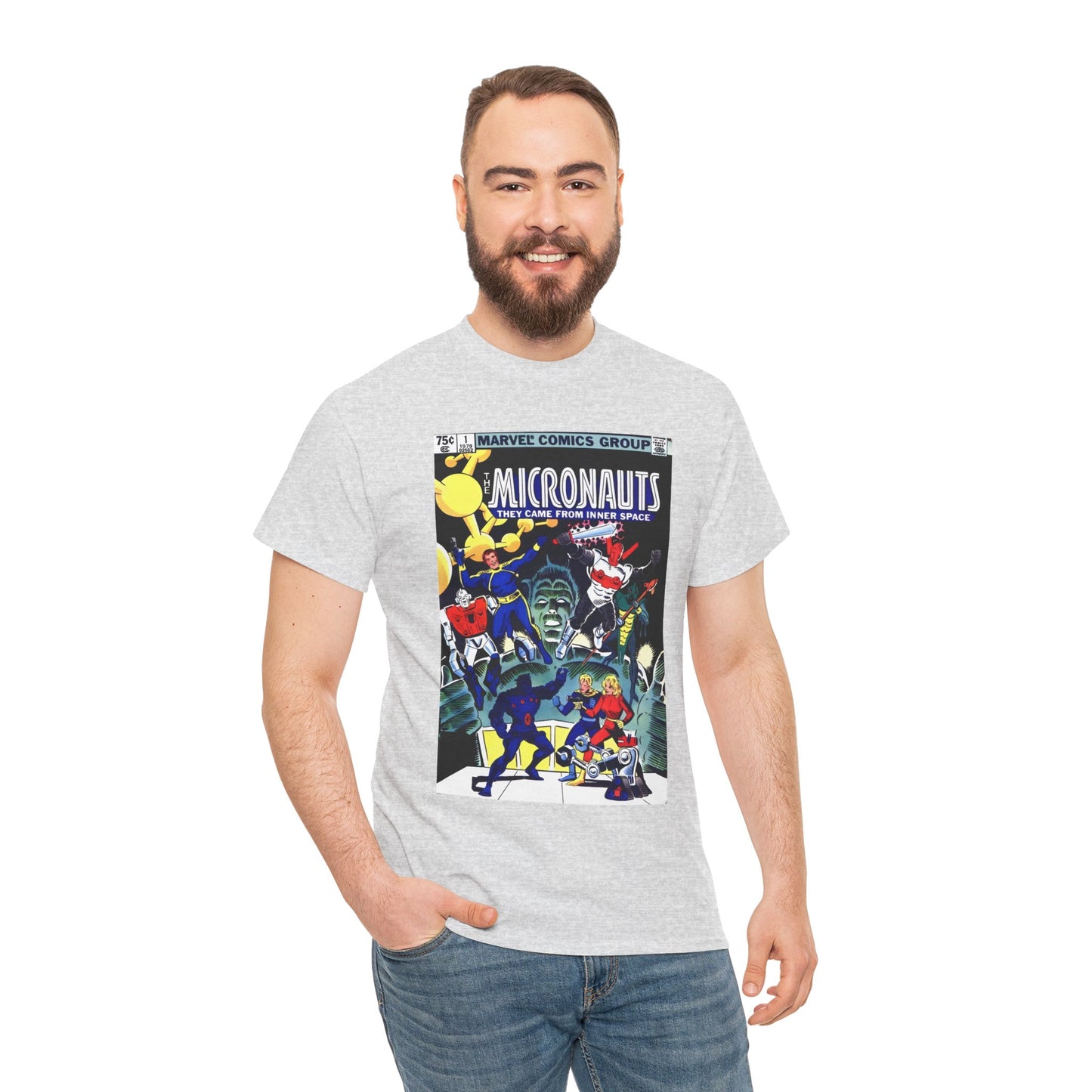 Micronauts T-Shirt - Annual #1 Cover Art - Marvel Comics - Arcturus Rann, Biotron, Marionette, Microtron, Bug, Acroyear