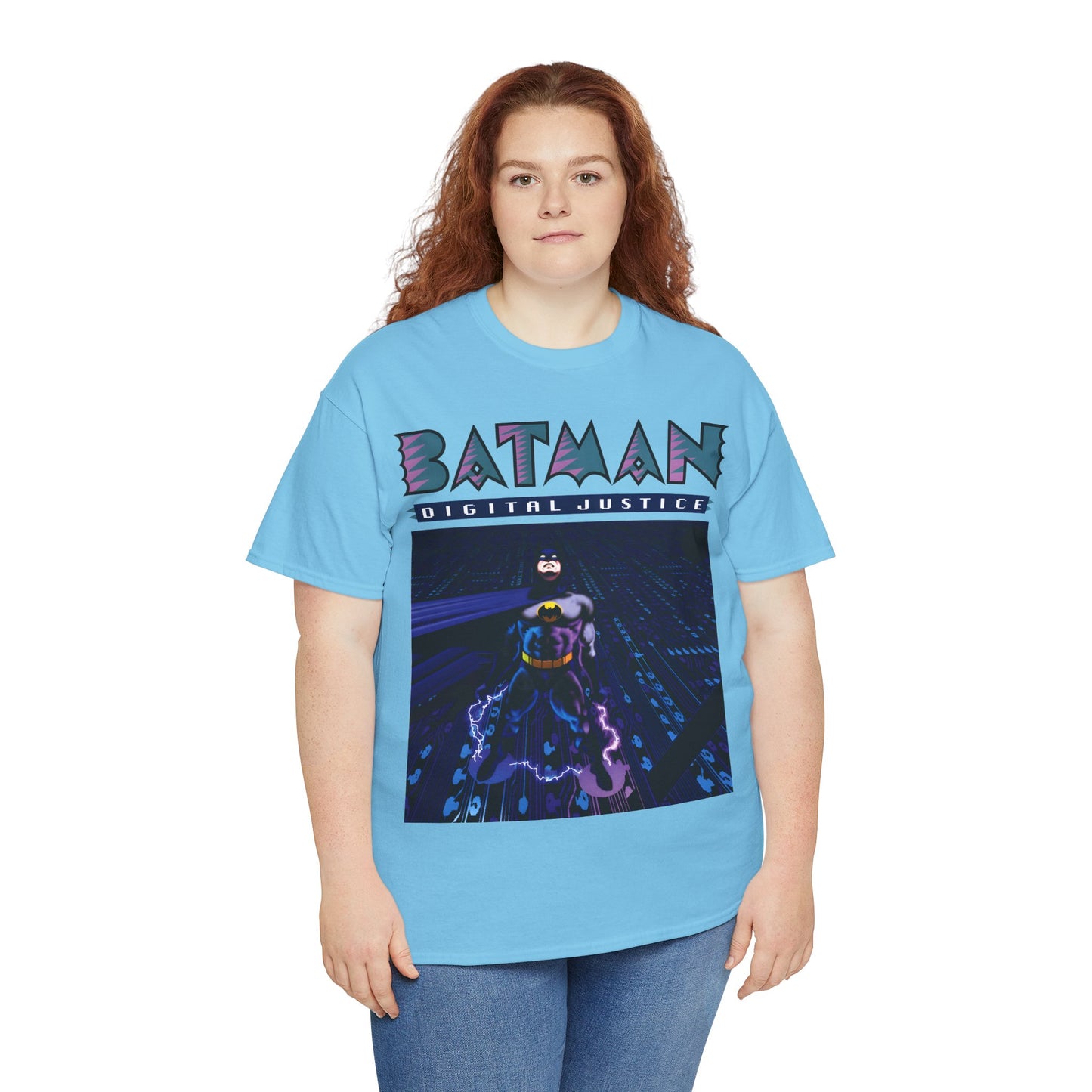 Batman Digital Justice T-Shirt - Pepe Moreno Computer Generated Art - Graphic Novel - Gotham City, Bruce Wayne - DC Comics