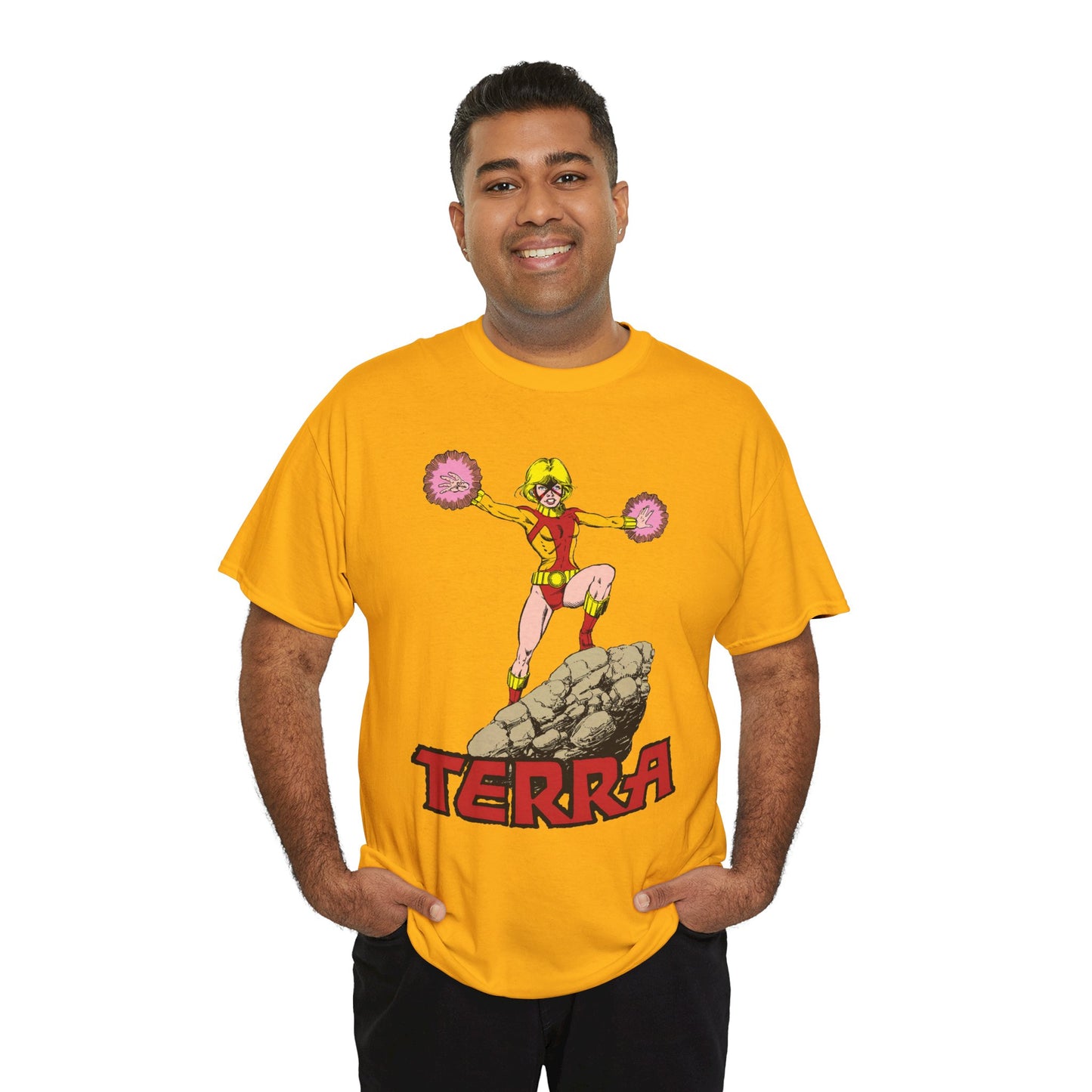 Terra T-Shirt - George Perez Art - - New Teen Titans & Traitor - Judas Contract - Tara Markov, Sister to Geo-Force - Deathstroke Ally - DC Comics