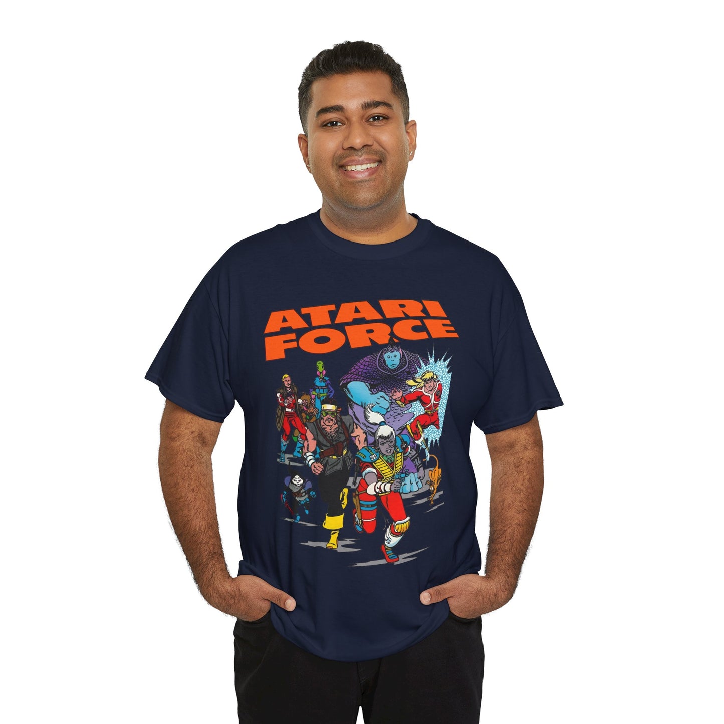 Atari Force T-Shirt - Marshall Rogers & John Byrne Art - Martin Champion, Christopher "Tempest" Champion, "Dart" Bia O'Rourke-Singh, Hukka, Morphea, Babe, Pakrat, Blackjak, Taz - DC Comics