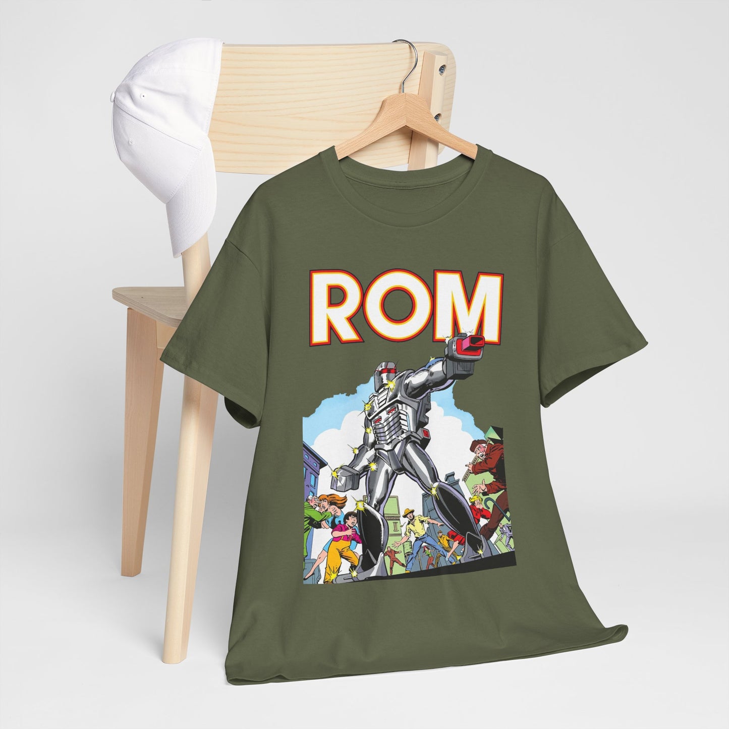 Rom: Spaceknight T-Shirt - Marvel Comics Art- Retro Character - Dire Wraiths