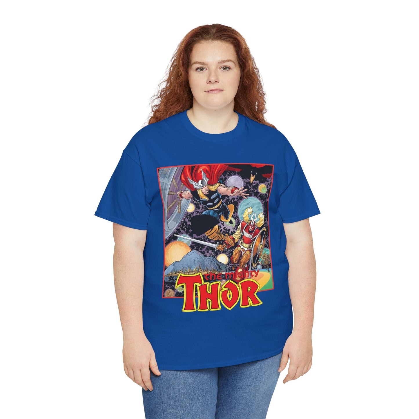 Mighty Thor T-Shirt - Walt Simonson Art - Odin, Asgard - 1980s Series - Marvel Comics