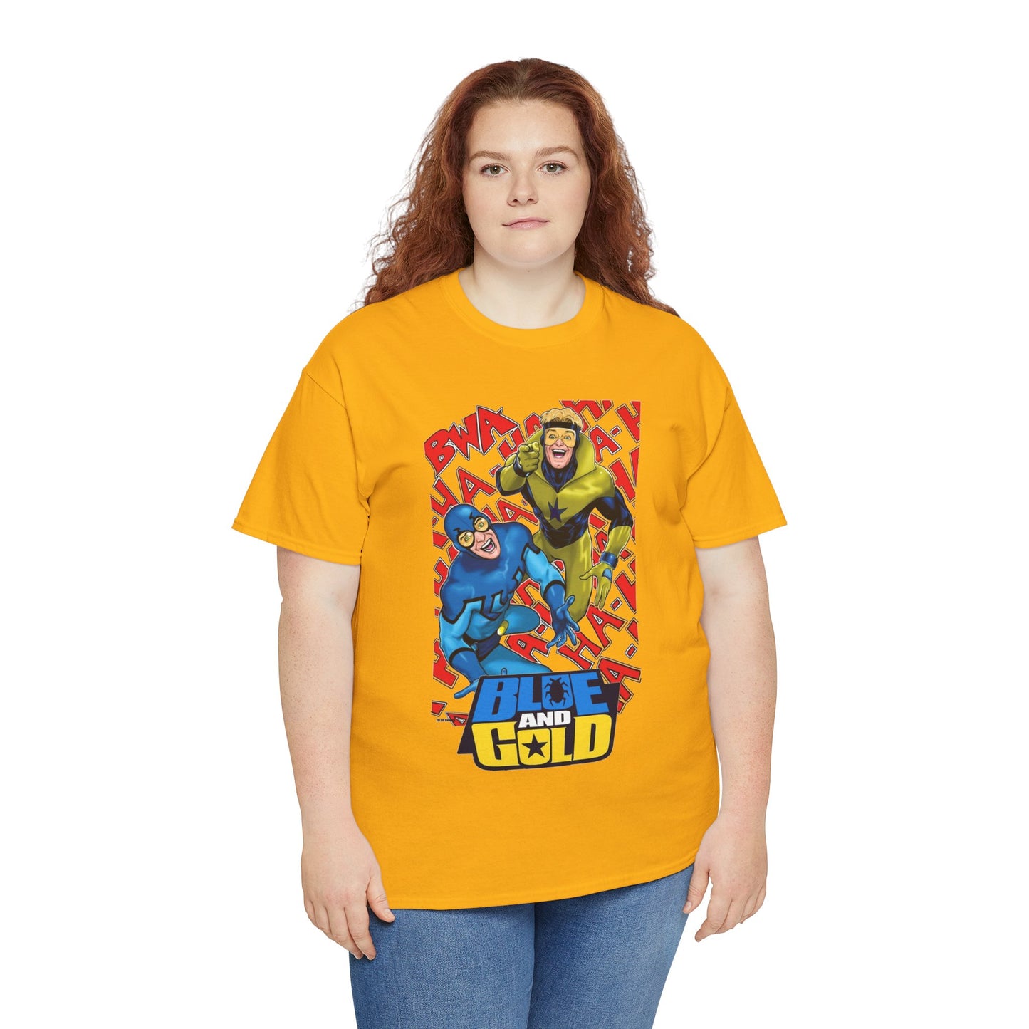 Booster Gold & Blue Beetle T-Shirt - DC Comics - Justice League International Members - Ted Kord