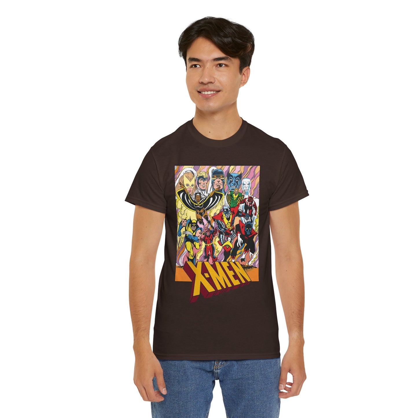 Uncanny X-Men T-Shirt - Dave Cockrum Art - Cyclops, Nightcrawler, Storm, Wolverine, Thunderbird - Marvel Comics