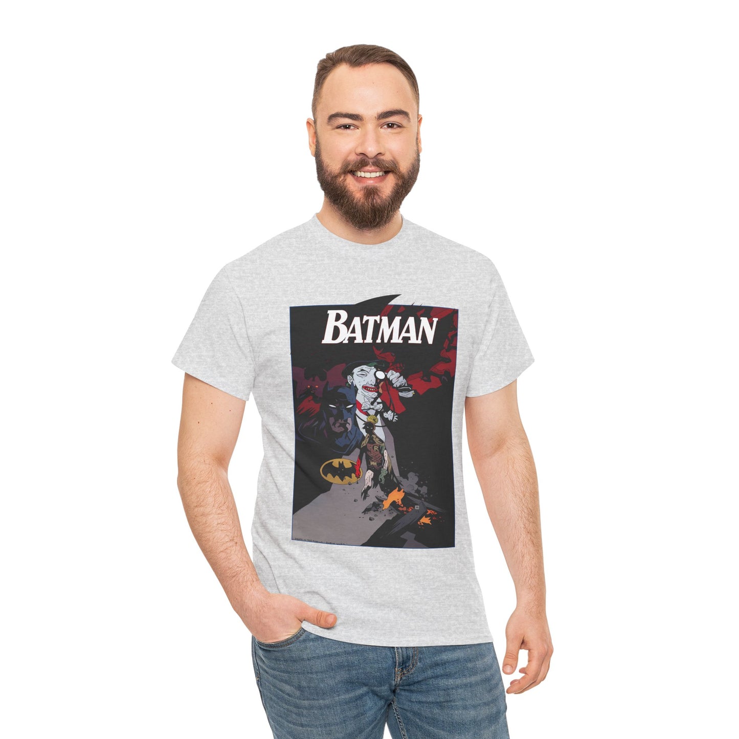 Batman T-Shirt - Mike Mignola Art - Death in the Family Storyline - Joker & Robin (Jason Todd) - DC Comics
