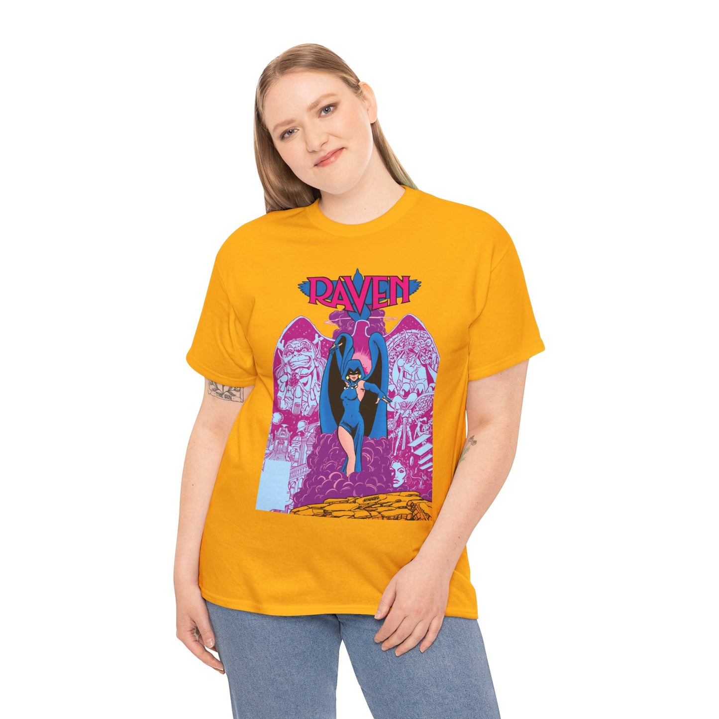 Raven T-Shirt - George Perez Art - New Teen Titans - Trigon, Azarath - DC Comics