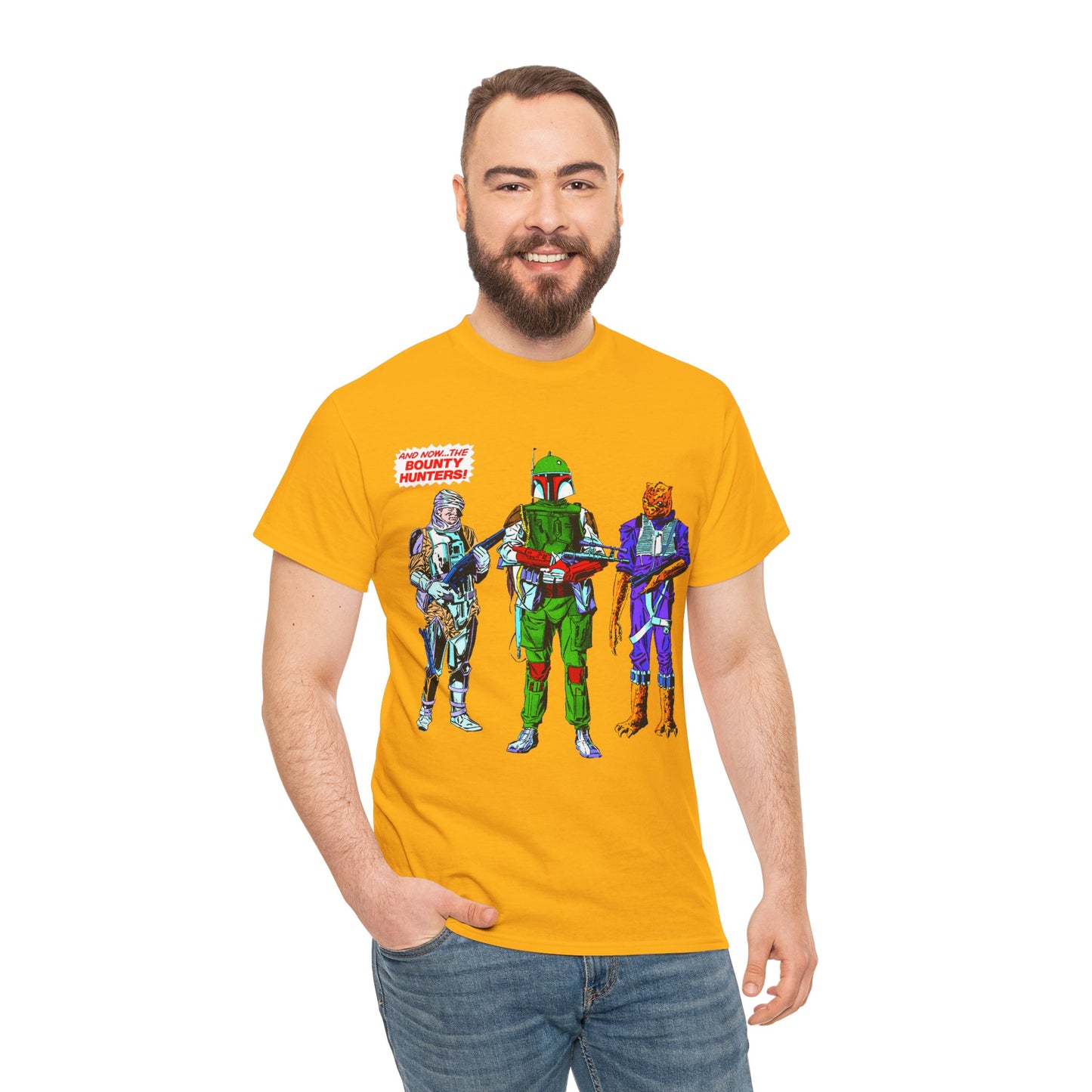 Boba Fett, Bossk, Dengar T-Shirt - Star Wars Bounty Hunters from Empire Strikes Back - Marvel Comics 1980s Art - Alternate Colors