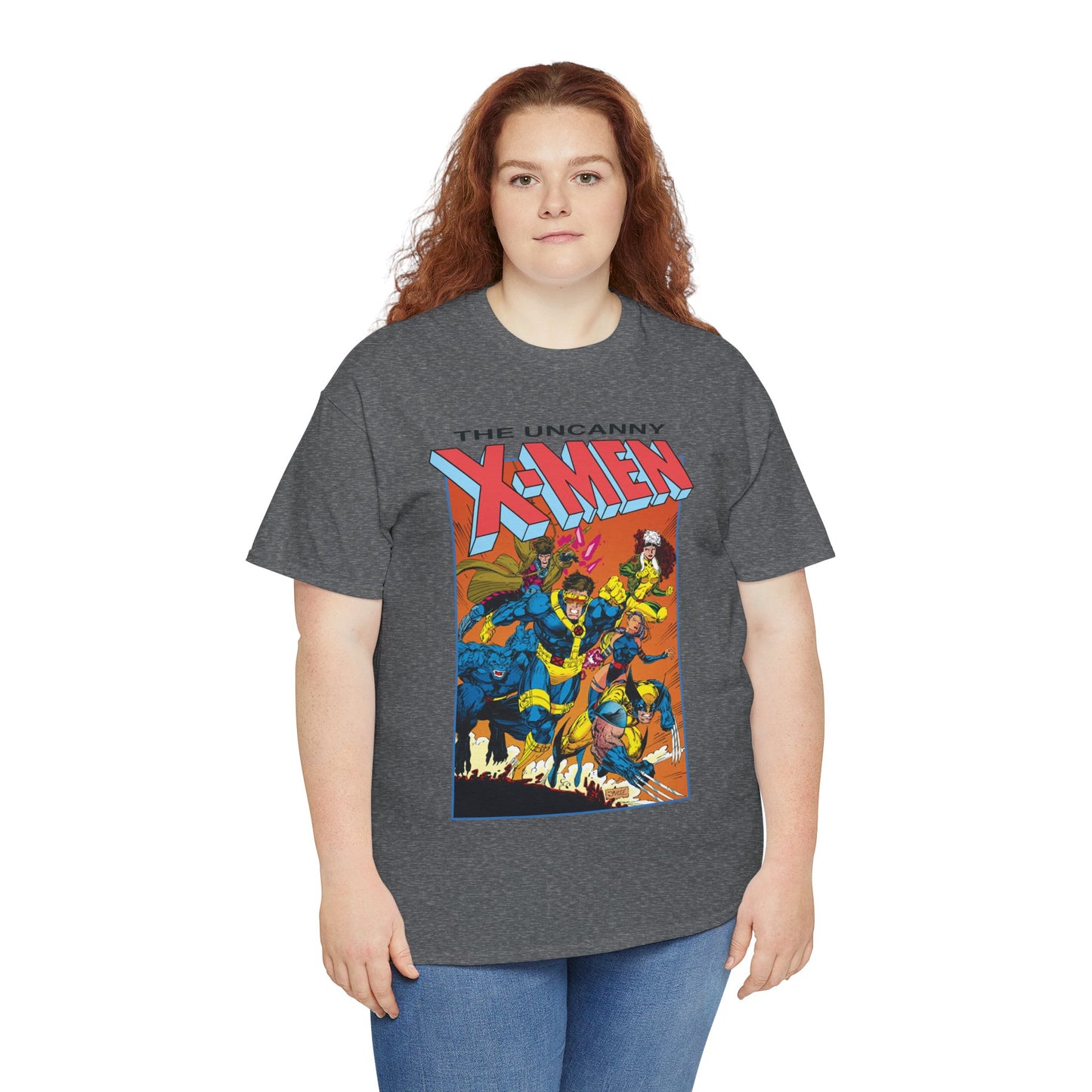 Uncanny X-Men T-Shirt - Jim Lee Art - Cyclops, Wolverine, Gambit, Rogue, Psylocke, Beast - Marvel Comics Mutants