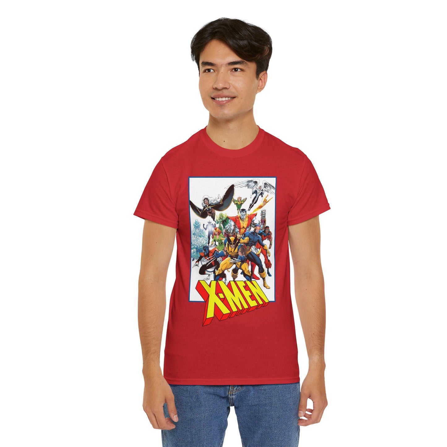 X-Men T-Shirt - Classic Arthur Adams Art - Marvel Comics - Wolverine, Colossus, Storm, Cyclops, Nightcrawler, Iceman