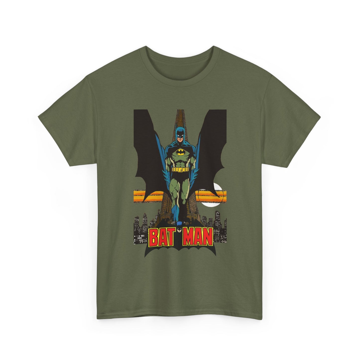 Batman T-Shirt - George Perez Art - JLA 80s Postcard Set - DC Comics - Gotham City - Justice League of America Member