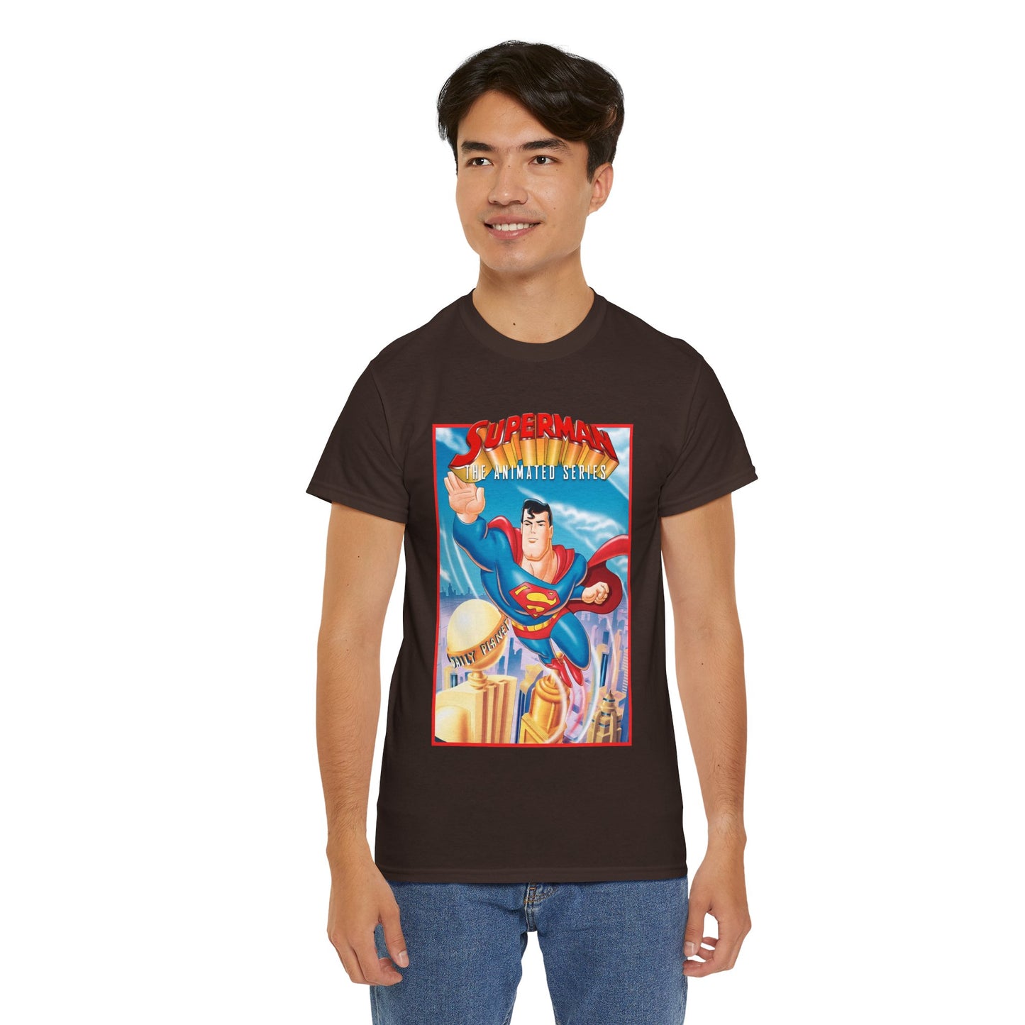 Superman The Animated Series T-Shirt - DC Comics - WB Cartoon 1990s - Metropolis - Man of Steel - Daily Planet