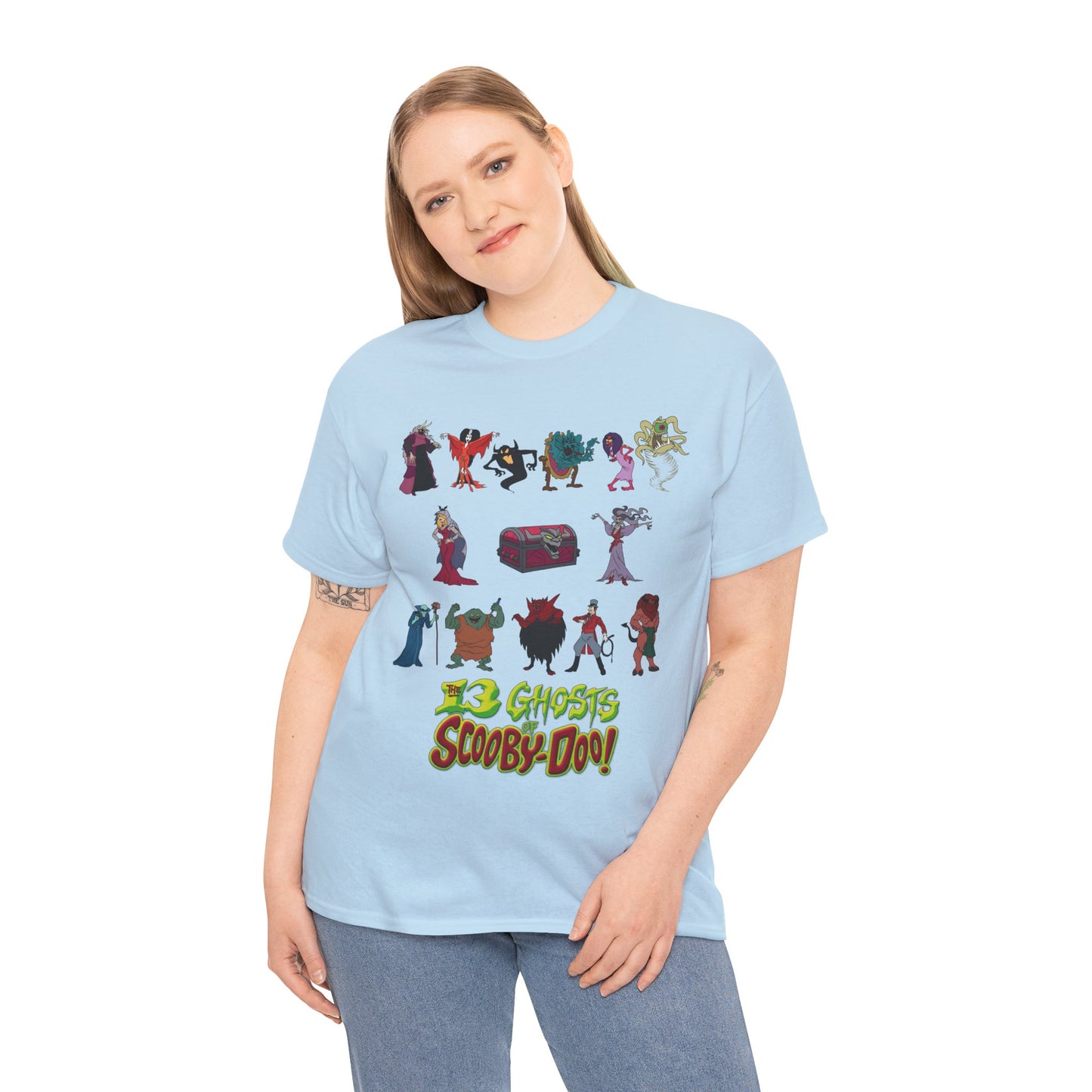 13 Ghosts of Scooby-Doo T-Shirt - Hanna-Barbera Saturday Morning Cartoon - Chest of Demons - Maldor, Queen Morbidia, Reflector Specter