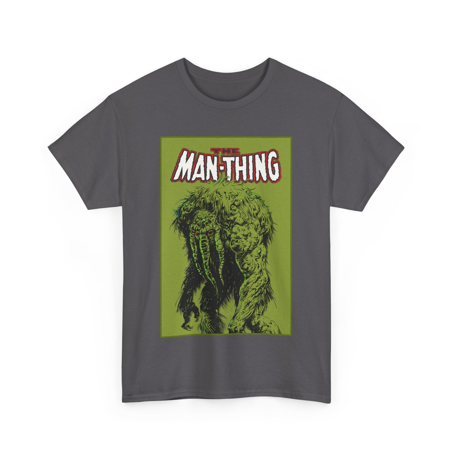 Man-Thing T-Shirt - Marvel Comics - Whatever Knows Fear Burns At The Touch - Swamp Monster