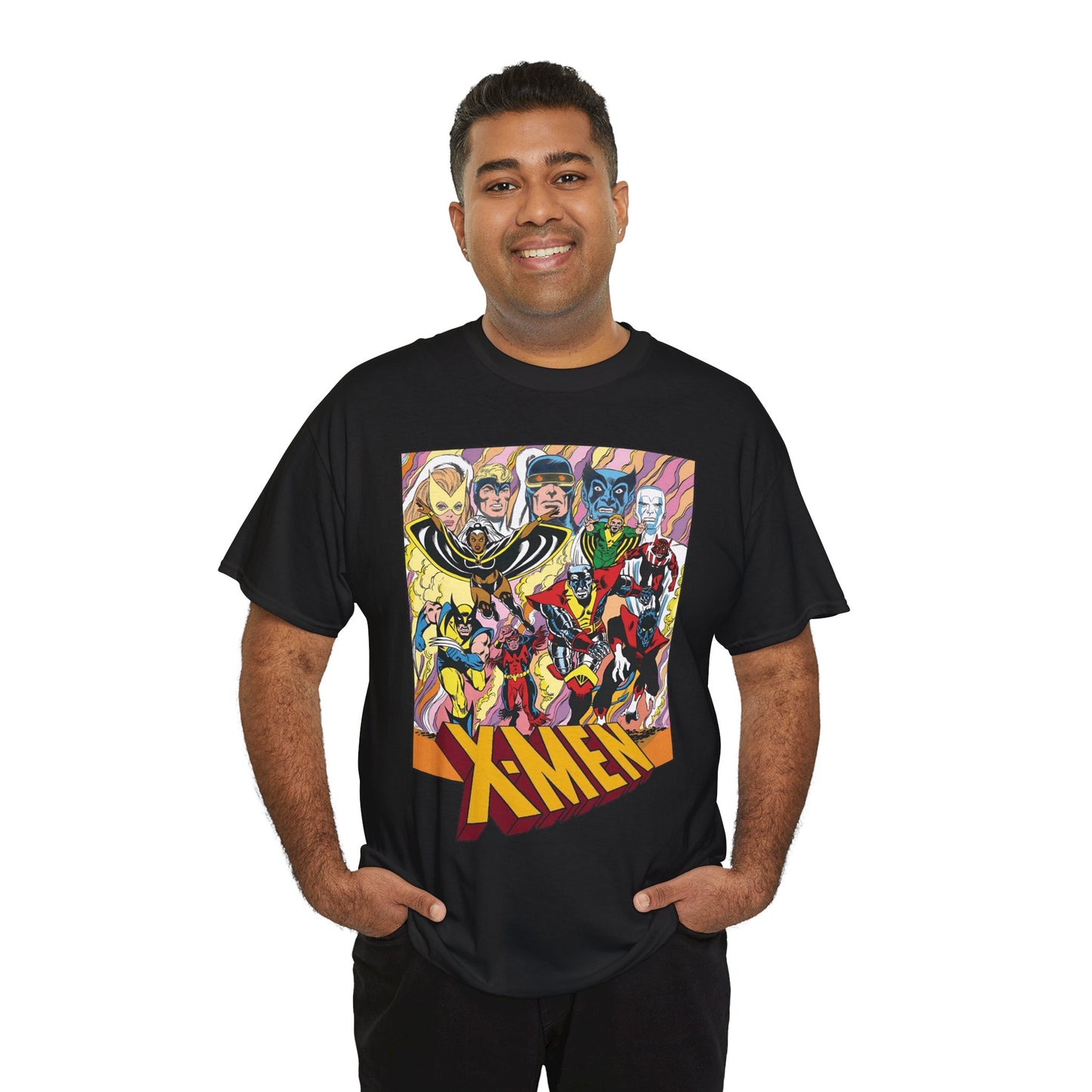 Uncanny X-Men T-Shirt - Dave Cockrum Art - Cyclops, Nightcrawler, Storm, Wolverine, Thunderbird - Marvel Comics