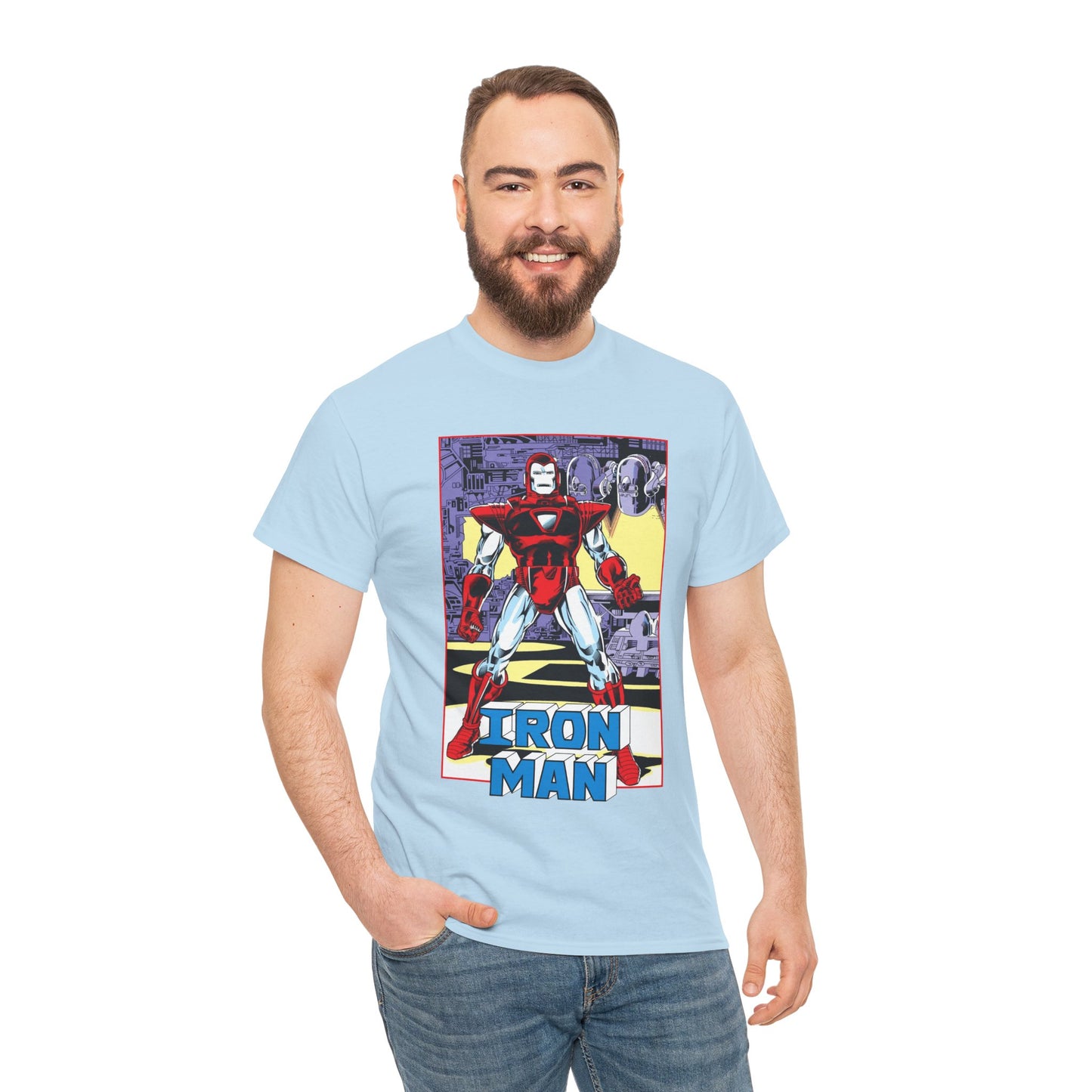 Iron Man T-Shirt - Tony Stark, Stark Industries - Silver Centurion Armor - Marvel Comics