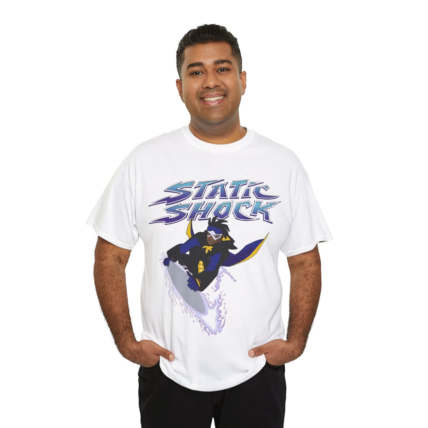 Static Shock T-Shirt - Milestone Comics - WB 1990s Animated Series - DC Comics - Virgil Hawkins