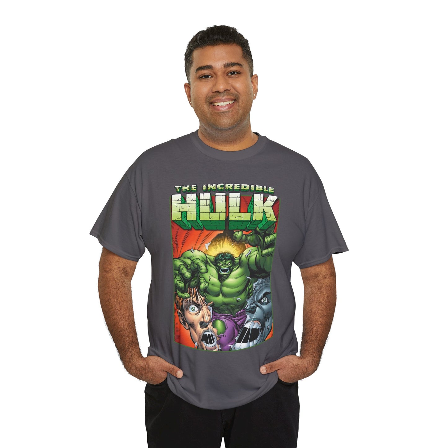 Incredible Hulk T-Shirt - Dale Keown Art - Bruce Banner Psyche - Peter David Story - 1990s Art - Marvel Comics