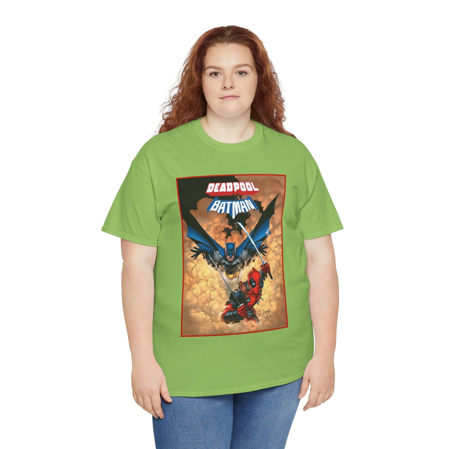 Deadpool & Batman T-Shirt - Greg Capullo Art - DC & Marvel Comics - Crossover - Slade Wilson, Bruce Wayne - 2025