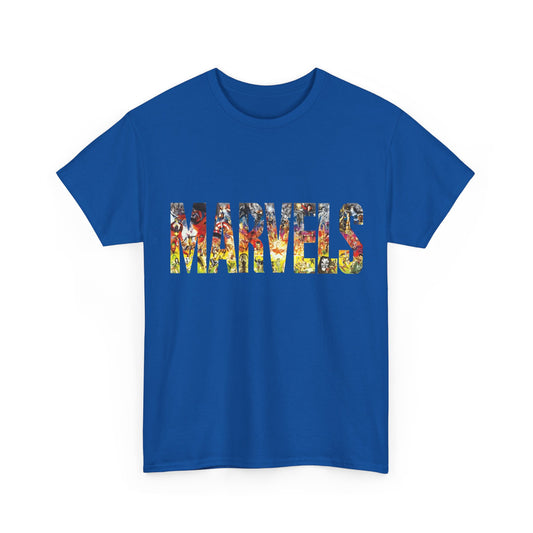 Marvels T-Shirt - Alex Ross Art from the popular Kurt Busiek Story - Spider-Man, Fantastic Four, X-Men, Hulk, Captain America, Thor, Iron Man - Marvel Comics