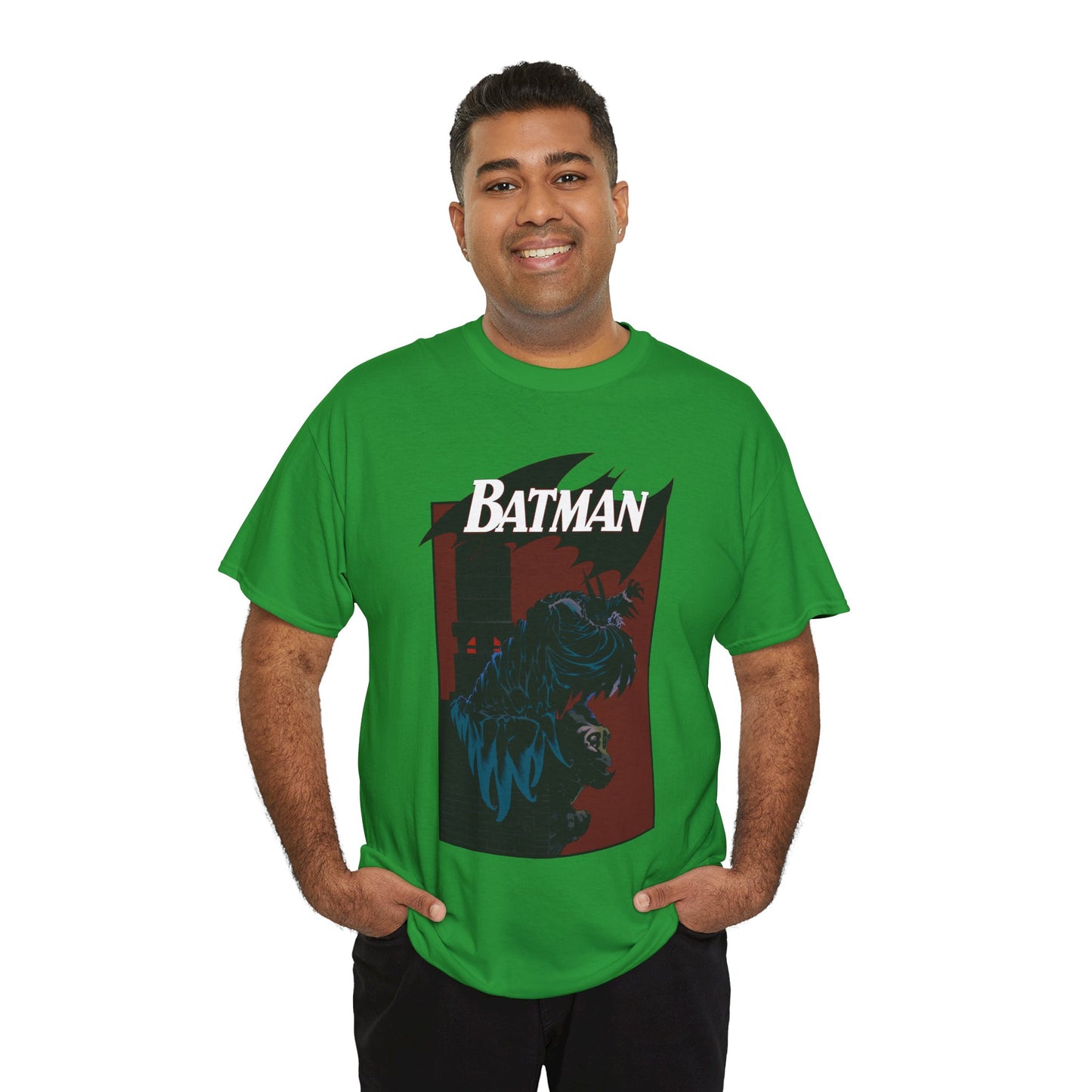 Batman T-Shirt - Kelley Jones Art - 1990s Dark Knight Detective Artwork - Perched on a Gargoyle - DC Comics