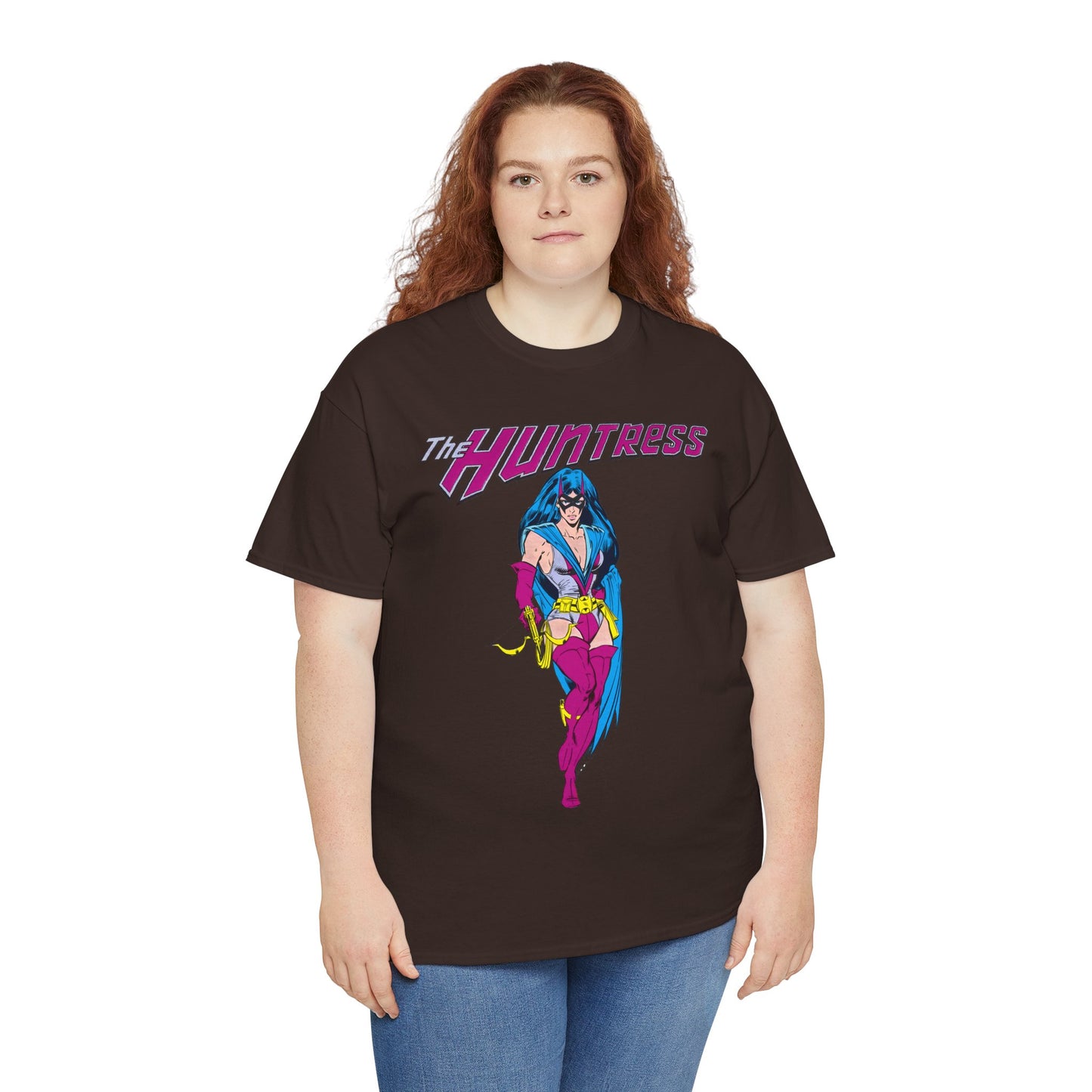Huntress T-Shirt - Joe Staton Art - Helena Wayne, Daughter of Earth 2 Batman & Catwoman - Pre-Crisis JSA Member - DC Comics