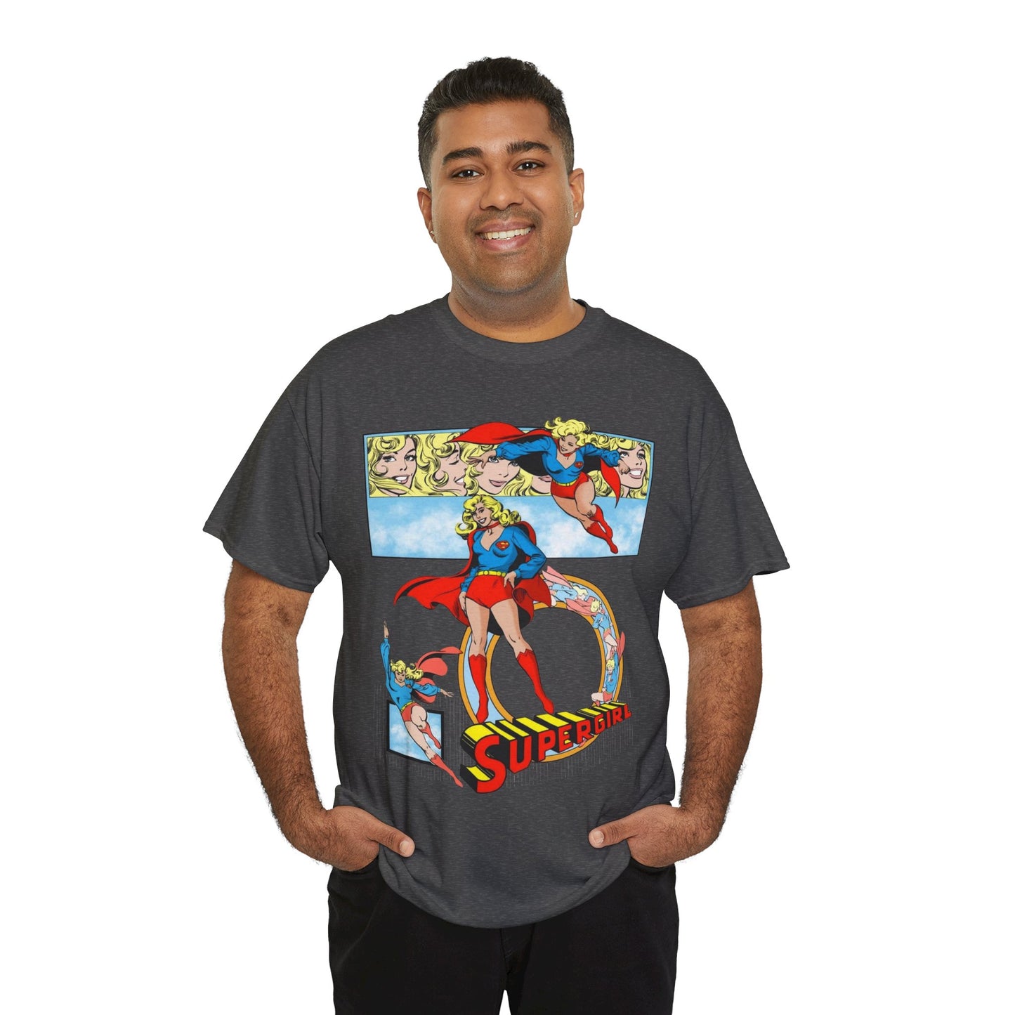 Supergirl T-Shirt - Krypton, Superman, Kara, Kandor - DC Comics - 1980s Art - Style Guide - Superman's Cousin