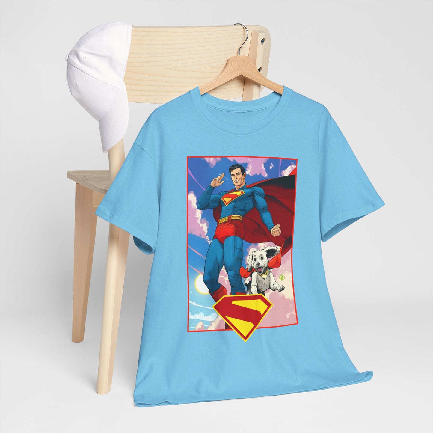 Superman & Krypto T-Shirt - DC Comics - New James Gunn Movie 2025 - Dan Mora Art - Man of Steel